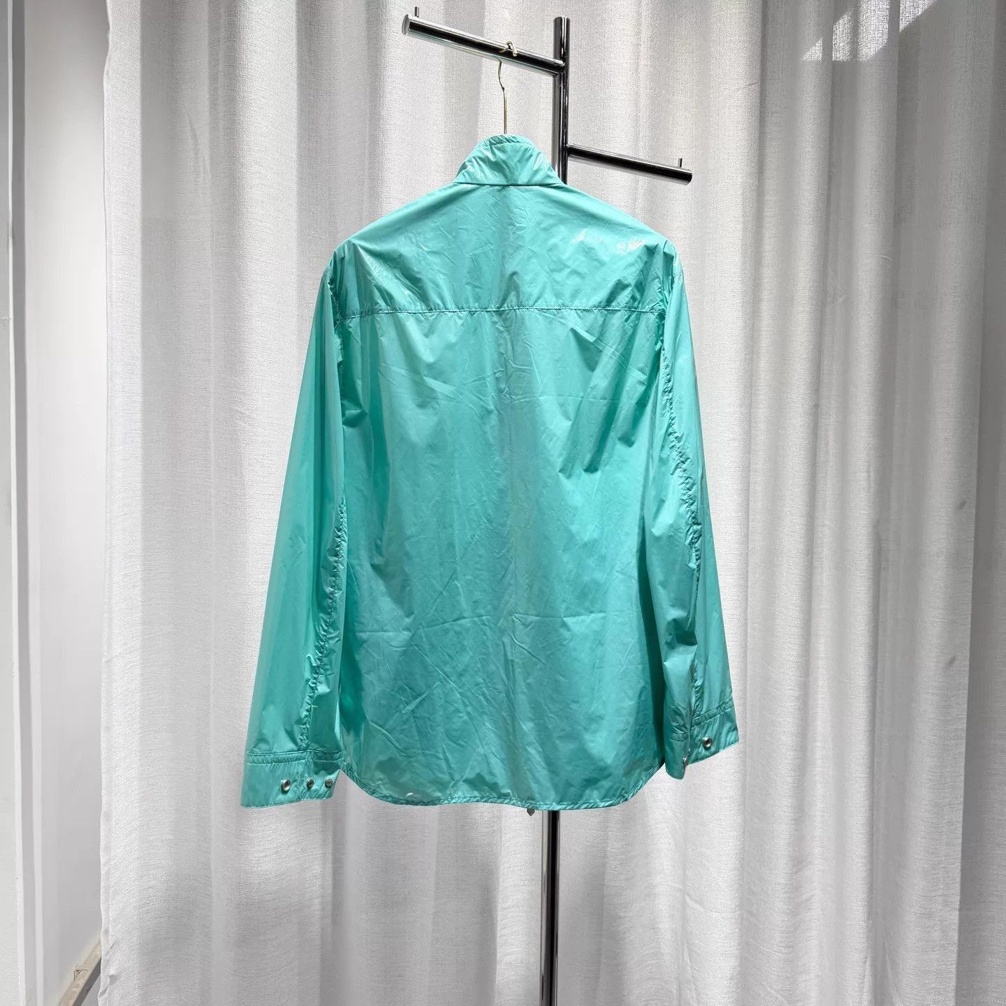 Hermes Green Lightweight Zip-Up Jacket Size S Size US S / EU 44-46 / 1 - 2 Thumbnail