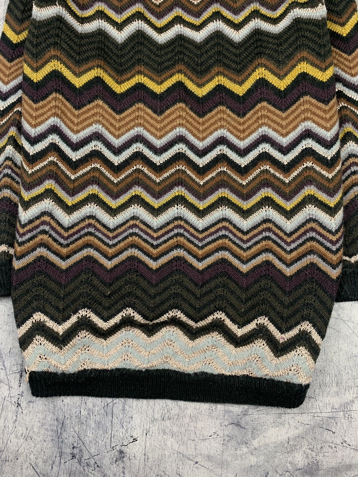 Missoni Missoni Lindex 3D Knit Cardigan Zig Zag Pattern Luxury Italy Size L / US 10 / IT 46 - 14 Thumbnail