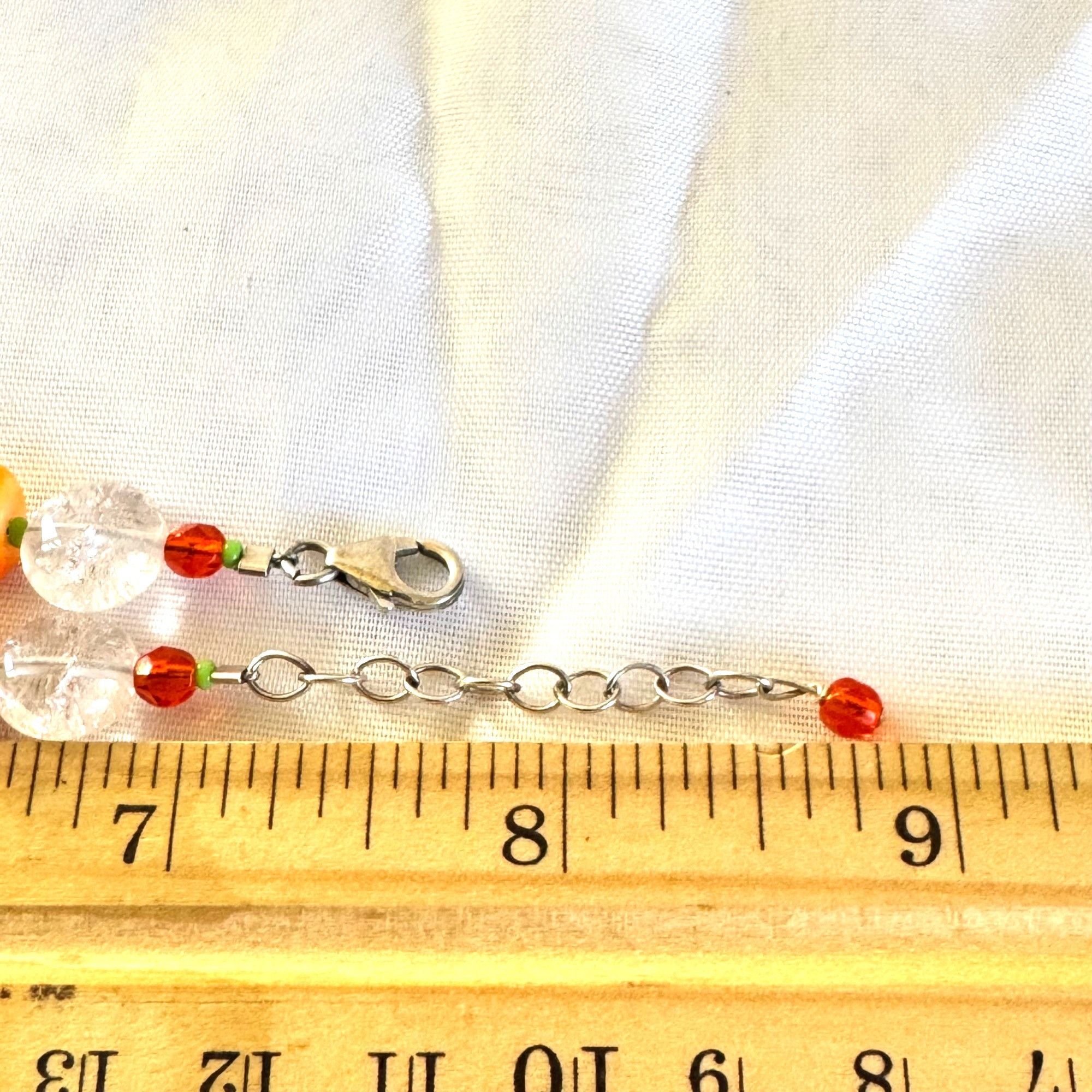Sterling Silver Sterling Silver 925 Multi-Gemstone Fall Statement Necklace Q Size ONE SIZE - 7 Thumbnail