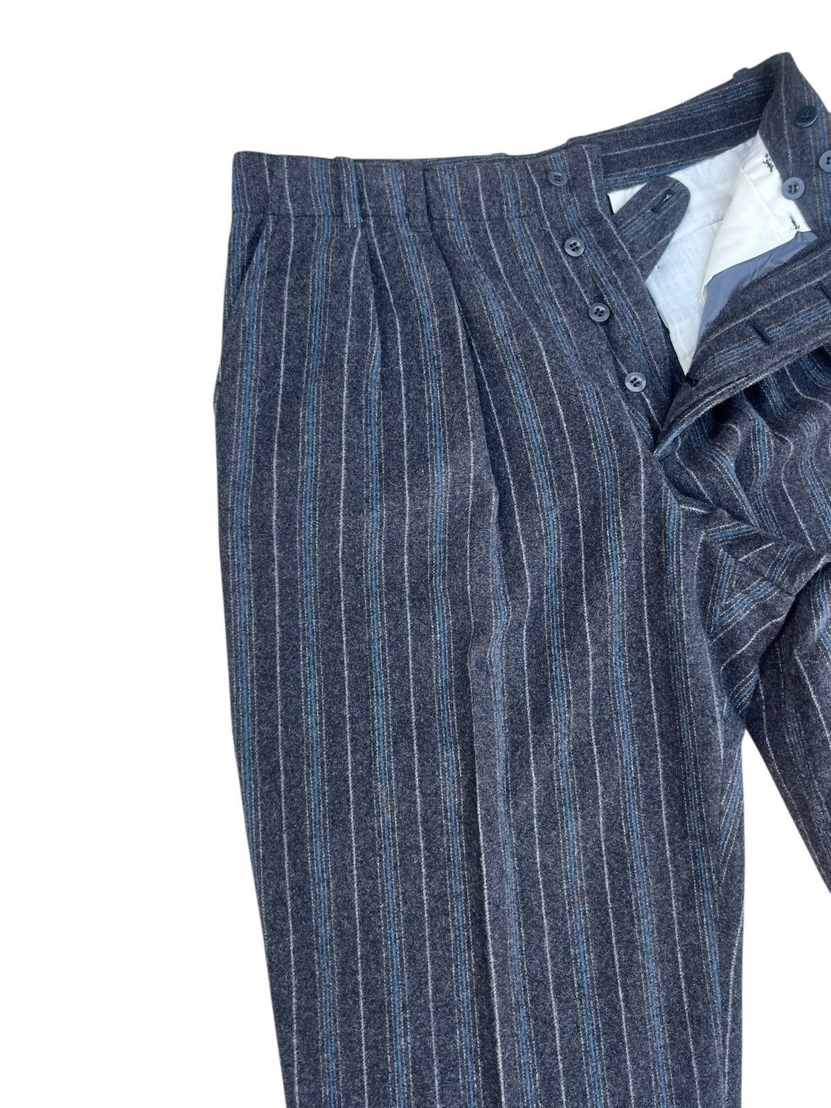Nigel Cabourn Vintage Nigel Cabourn Striped Wool Baggy Trouser Pant Size US 32 / EU 48 - 6 Thumbnail