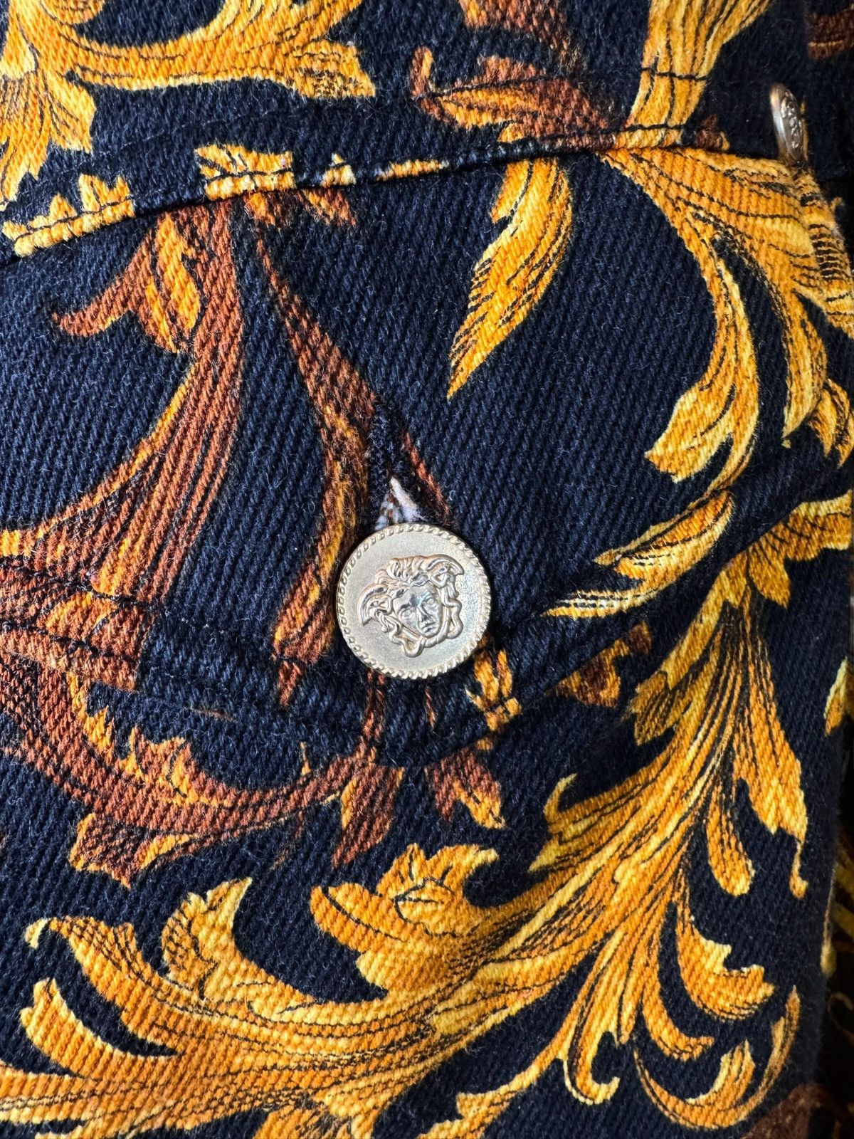 Versace Versace Jeans Couture Baroque Cropped Jacket Size S / US 4 / IT 40 - 4 Thumbnail