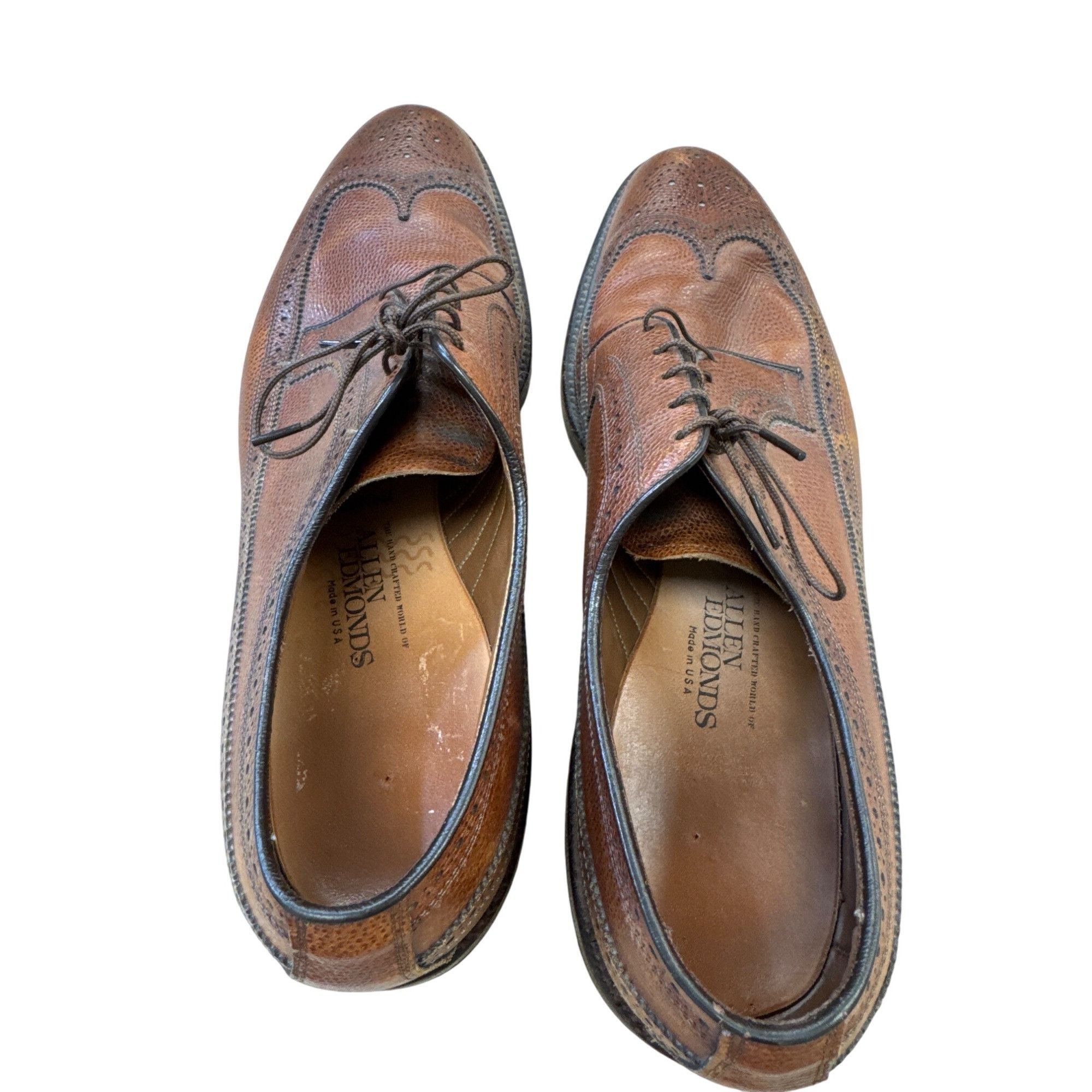 Allen Edmonds Allen Edmonds MacNeil Mens Brown Leather Oxford Dress Shoes Size US 14 / EU 47 - 12 Thumbnail