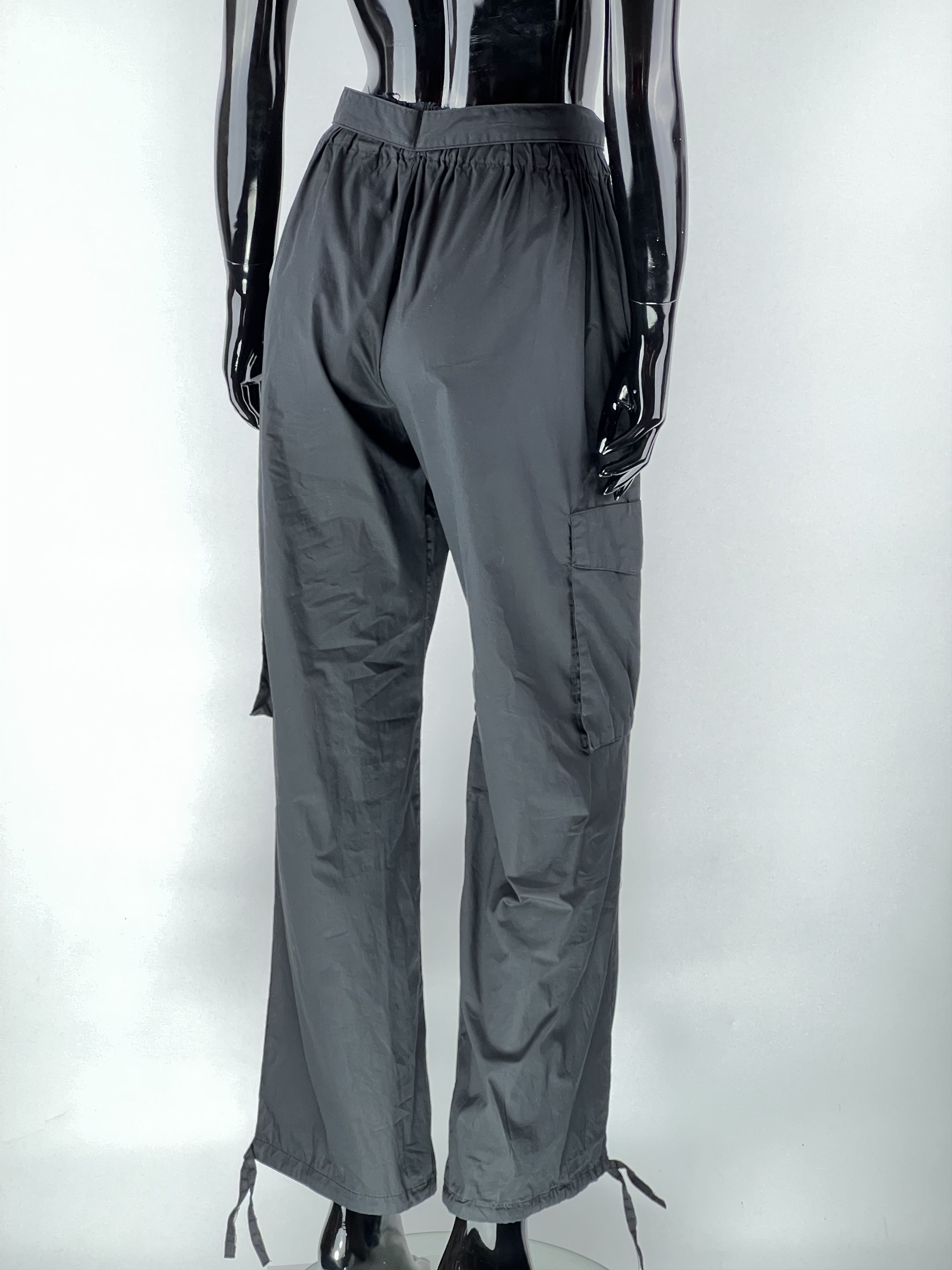 Kendall And Kylie Kendall + Kylie Women's Cargo Pants Bondage Gray Size IT42 Size 28" / US 6 / IT 42 - 3 Thumbnail