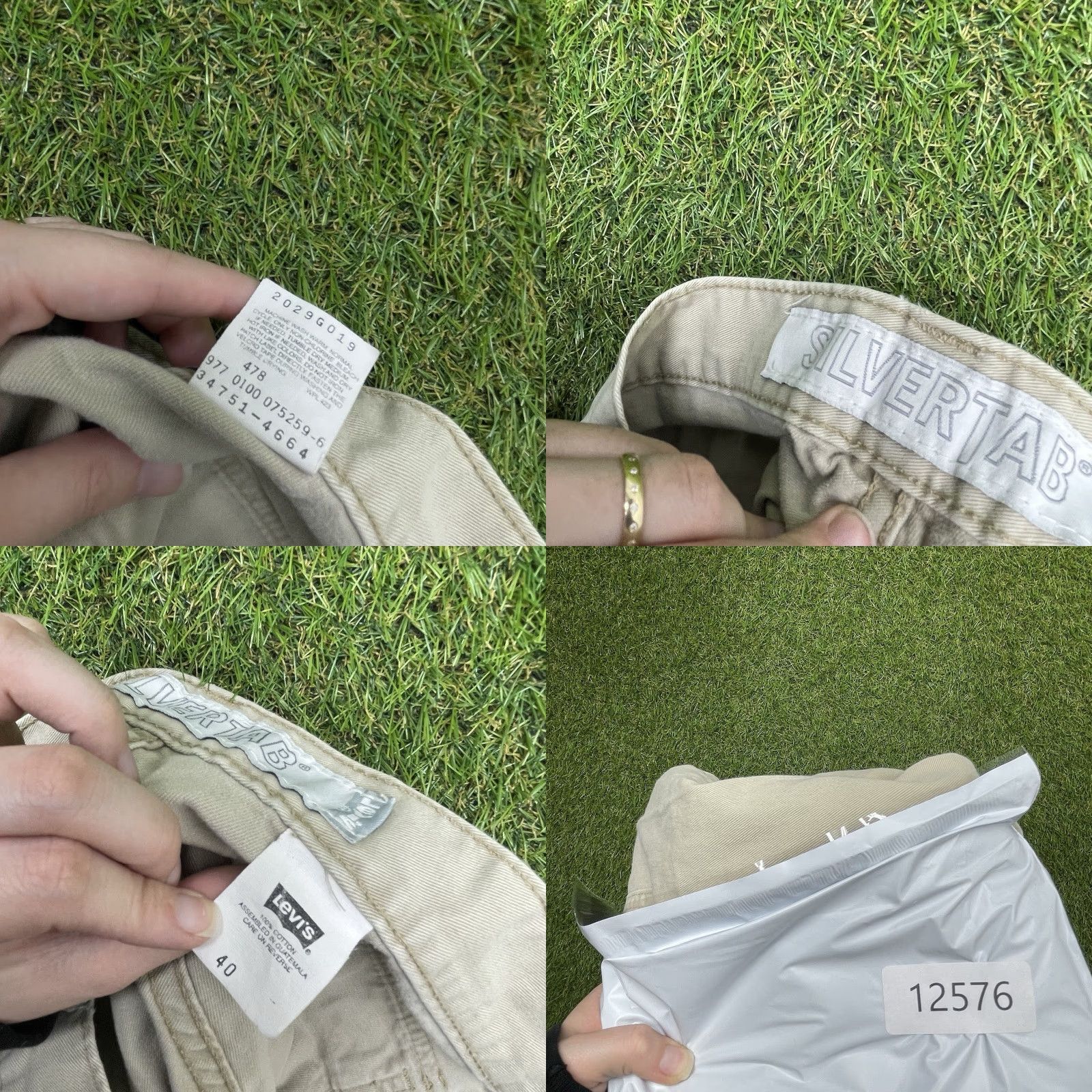 Levi's VINTAGE Levi's Silvertab Cargo Shorts Mens 40 Khaki Beige 100% Cotton Y2K Baggy Skater Size US 40 / EU 56 - 9 Thumbnail