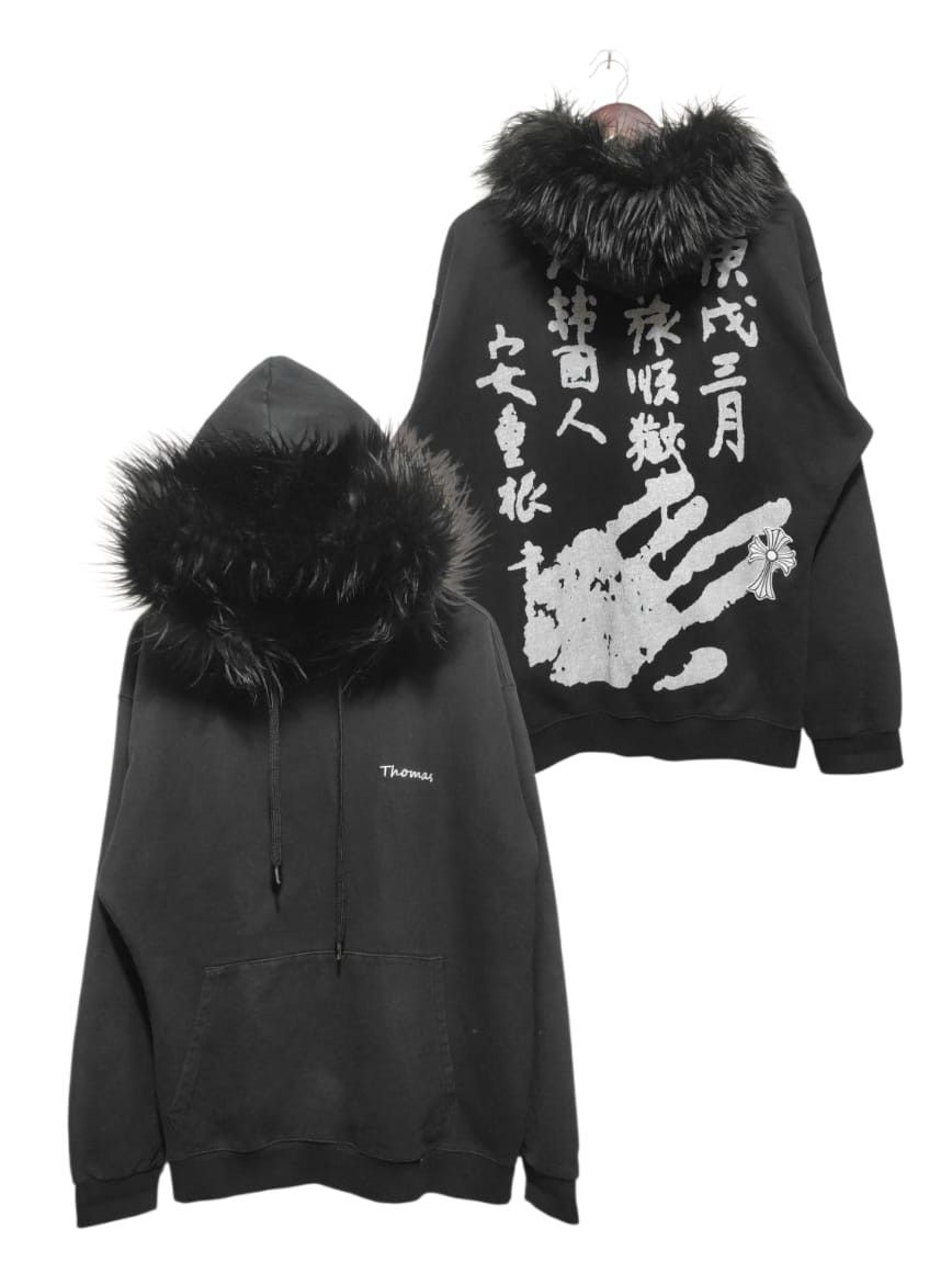 Japanese Brand Compagno heavy fur hoodie LGB i6w9 style Size US L / EU 52-54 / 3 - 2 Thumbnail