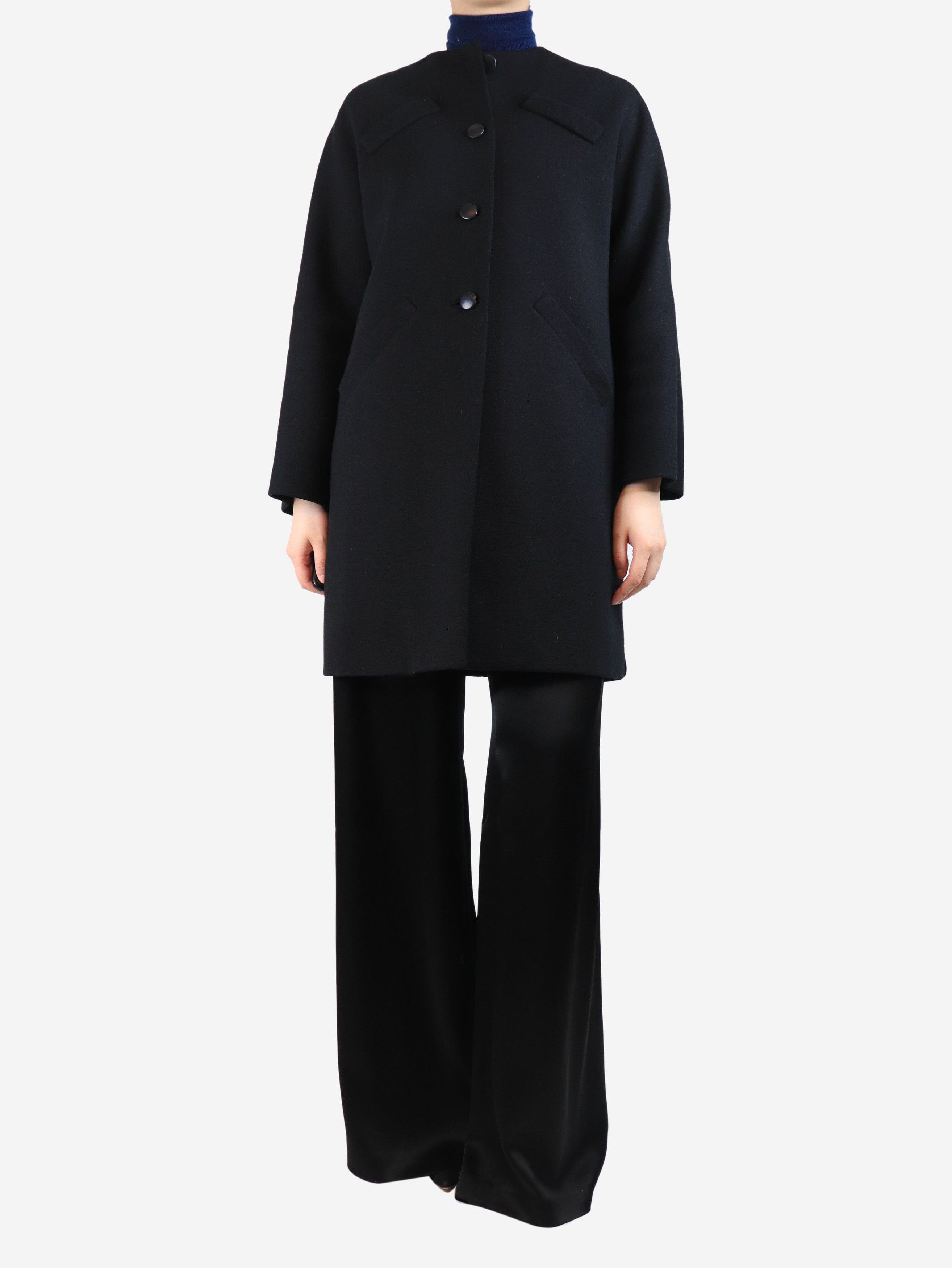 Balenciaga Black wool coat - UK 8 Size S / US 4 / IT 40 - 1 Thumbnail