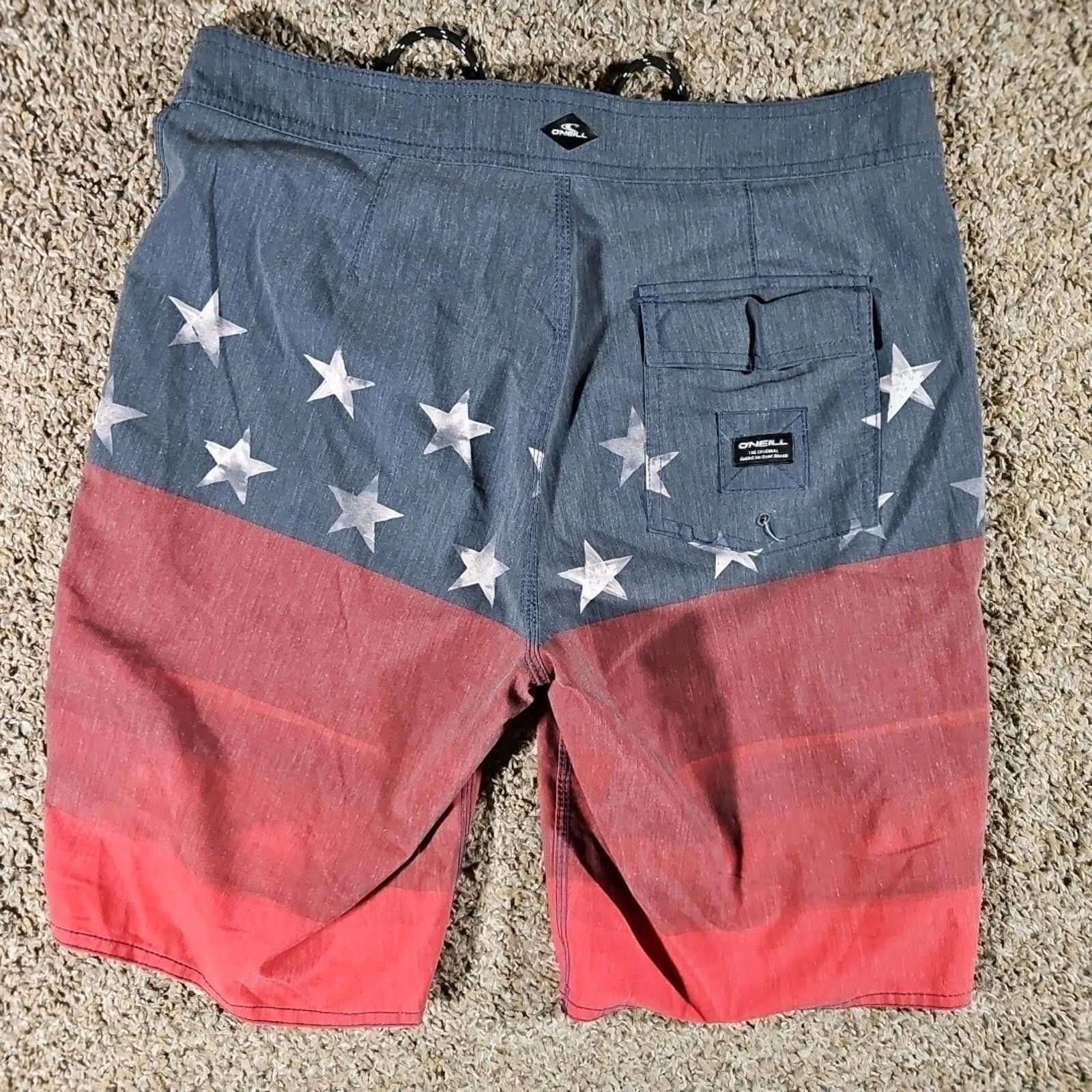 O'Neill O'Neill American Flag Sz 30 Swim Trunks Board Shorts Size US 32 / EU 48 - 6 Thumbnail