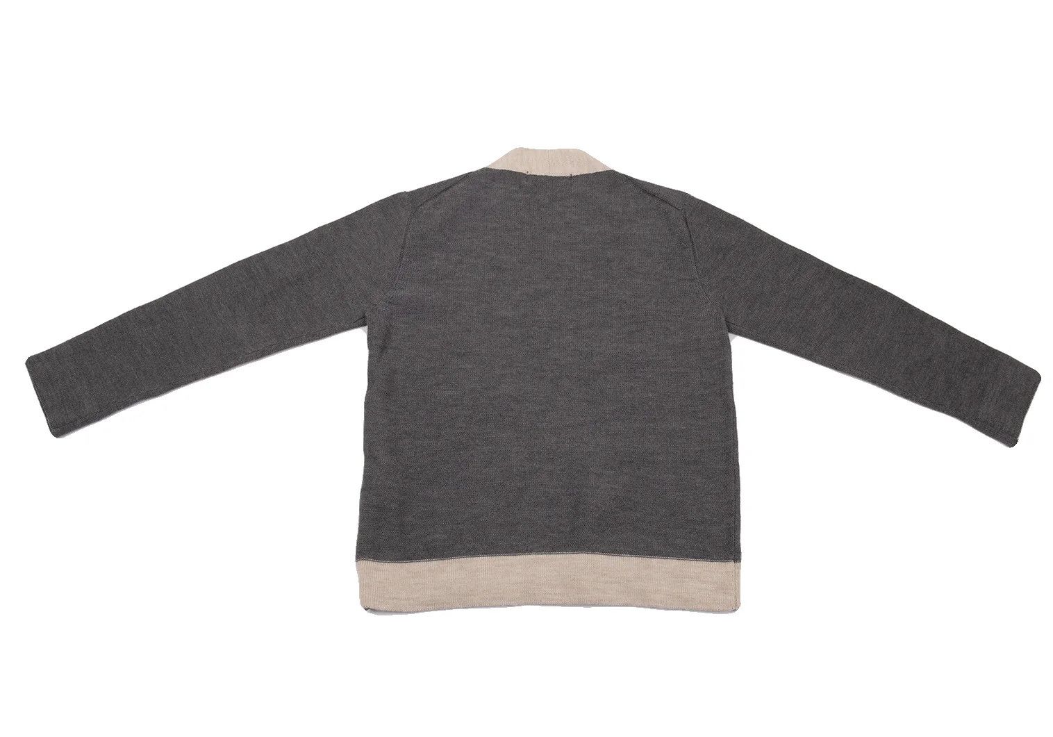 Comme des Garcons Homme Plus Wool Chullinden Knit Sweater in Gray Beige, Size M Size US M / EU 48-50 / 2 - 11 Thumbnail