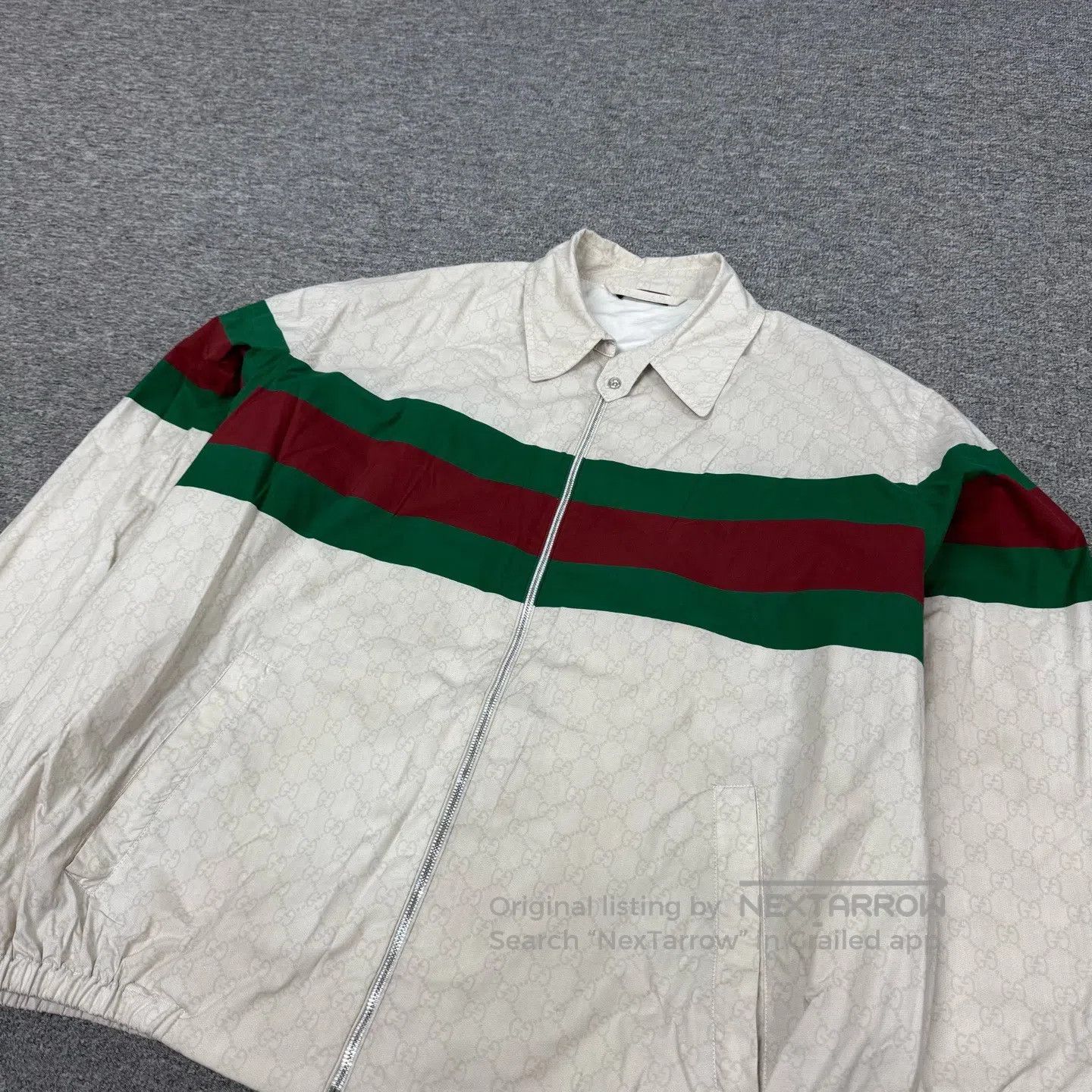Gucci Guicci size 50 1921 Series Red and green striped casual jac Size US M / EU 48-50 / 2 - 3 Thumbnail