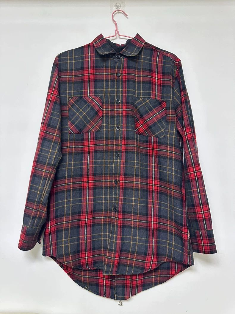 Fear of God Fear of God Dark red plaid back zip shirt Size US M / EU 48-50 / 2 - 1 Thumbnail