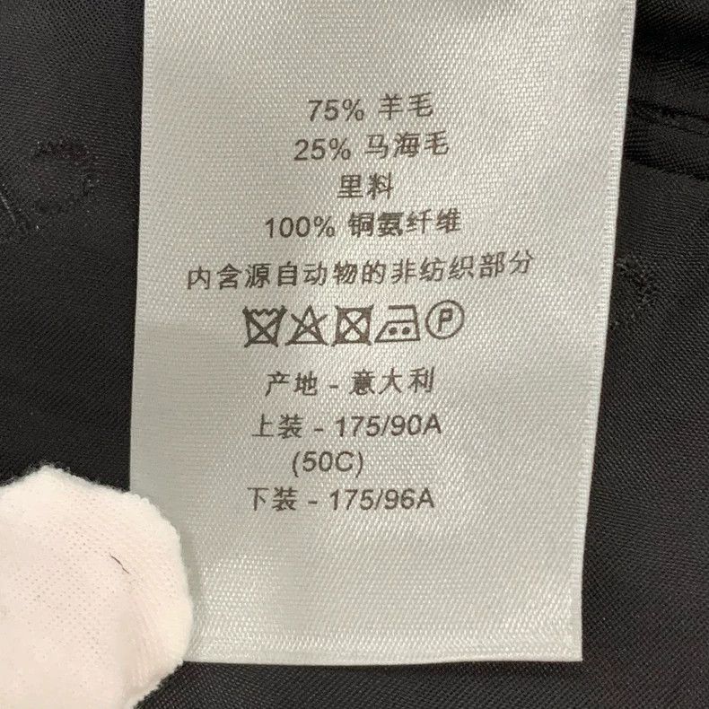 Dior Dior Black lapel wool suit 2501-Nextarrow Size 50R - 7 Thumbnail