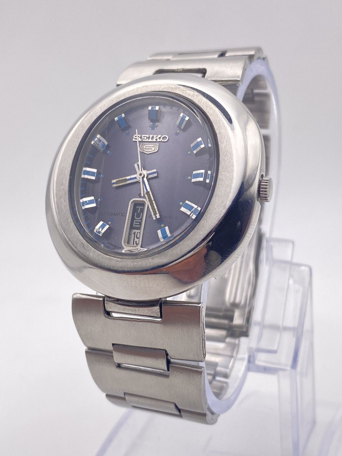 Seiko Seiko 5 Automatic 6319 Blue Dial Vintage Men’s Wristwatch Size 40 - 2 Thumbnail
