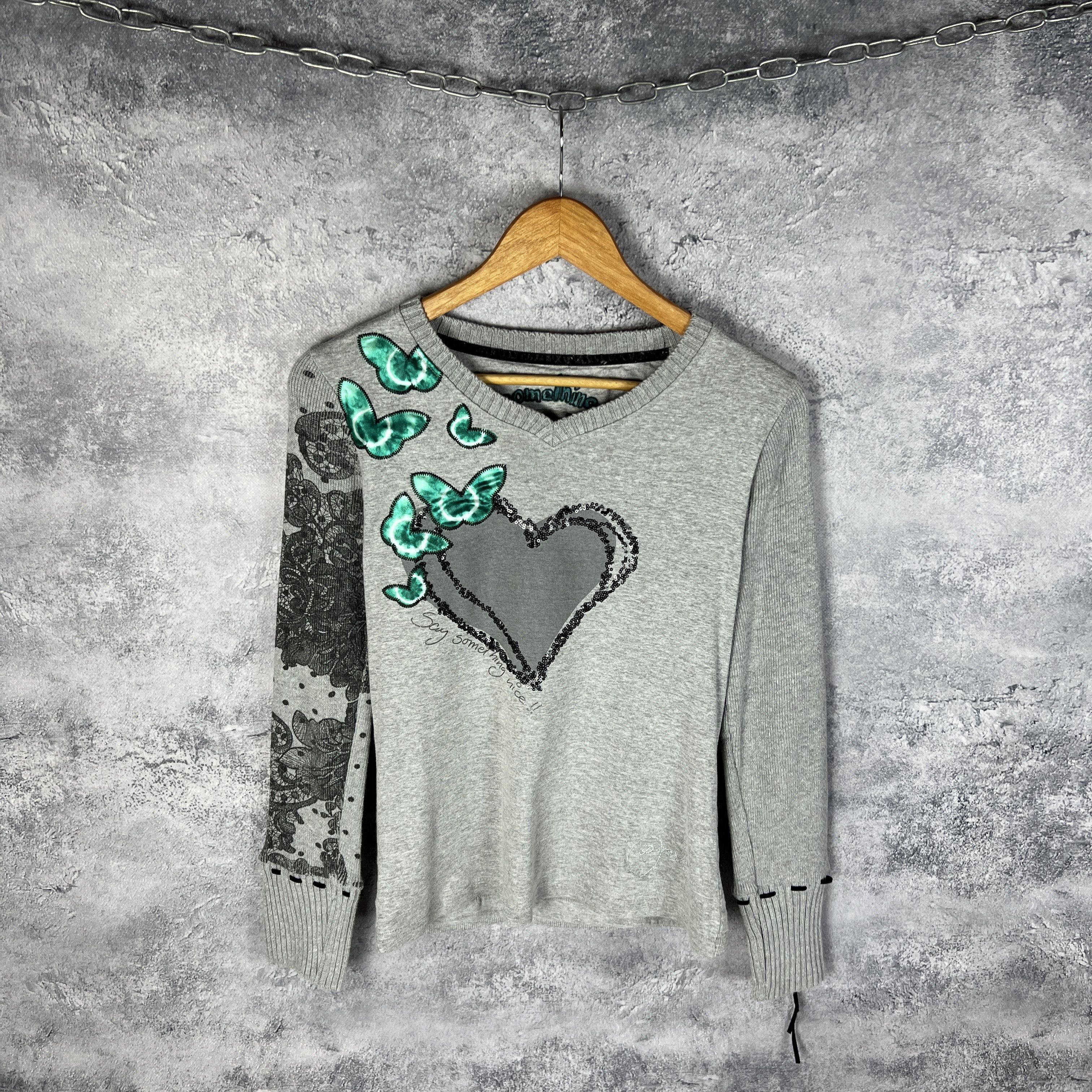 Desigual Desigual Sweater Women's Size S Gray Long Sleeve Size S / US 4 / IT 40 - 1 Thumbnail