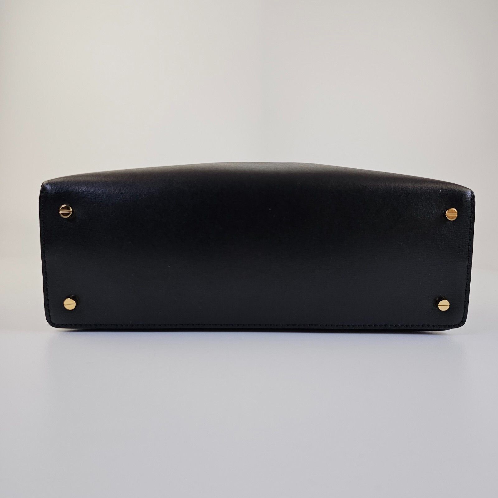 Toteme TOTEME T-Lock Black/Gold Leather Clutch New Size ONE SIZE - 8 Thumbnail