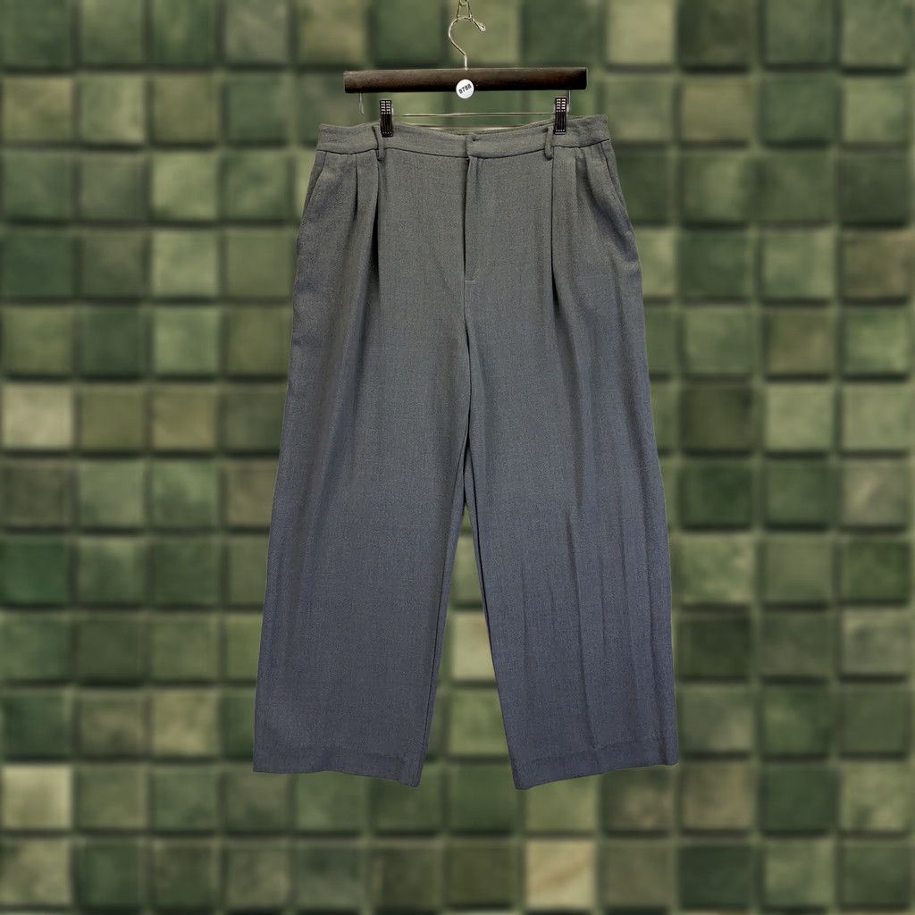 Ellen Tracy Linda Allard Ellen Tracy Pants Women 14 Gray Wool Wide-Leg Ankle Size 14 Casual Workwear Size 36" / US 14 / IT 50 - 1 Thumbnail