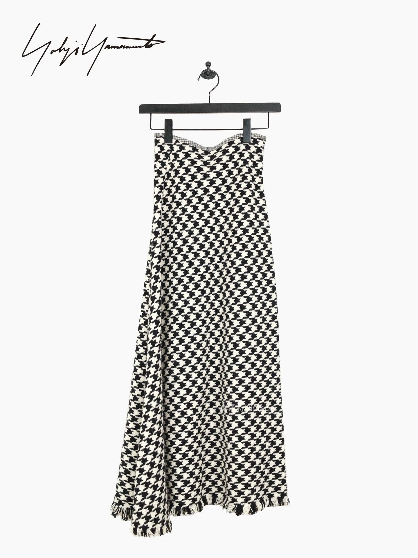 Yohji Yamamoto Yohji Yamamoto 03AW Vintage Plaid Tassel Mermaid Gown Size S / US 4 / IT 40 - 2 Thumbnail