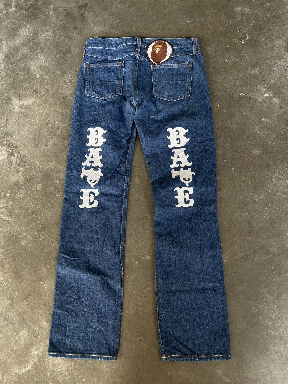 Bape Bape OG Spellout Logo Denim Size 30" / US 8 / IT 44 - 8 Thumbnail