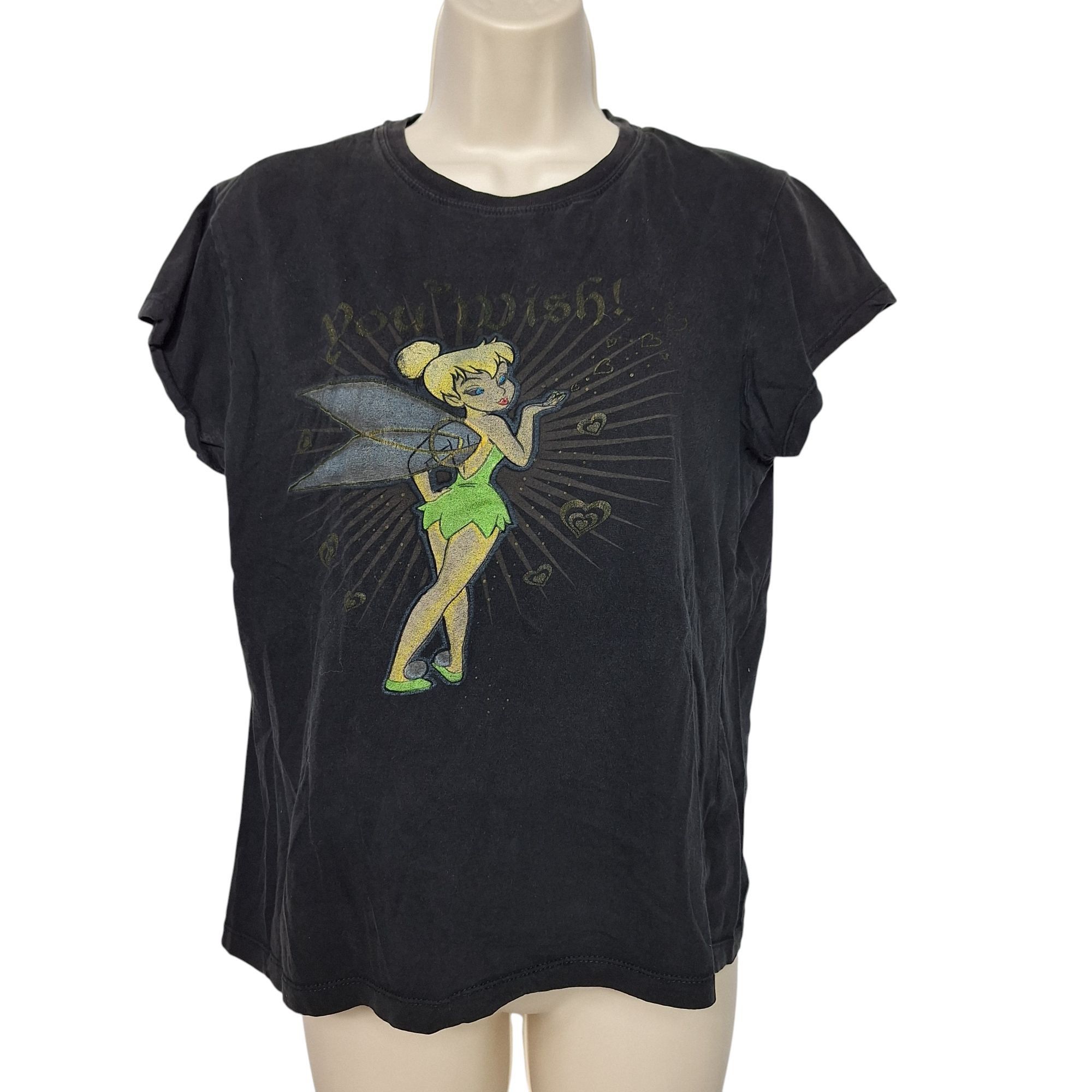 Disney Disney Tinker Bell Pouty Face Graphic T-Shirt XXL Black Fair Size XXL / US 16-18 / IT 52-54 - 2 Thumbnail