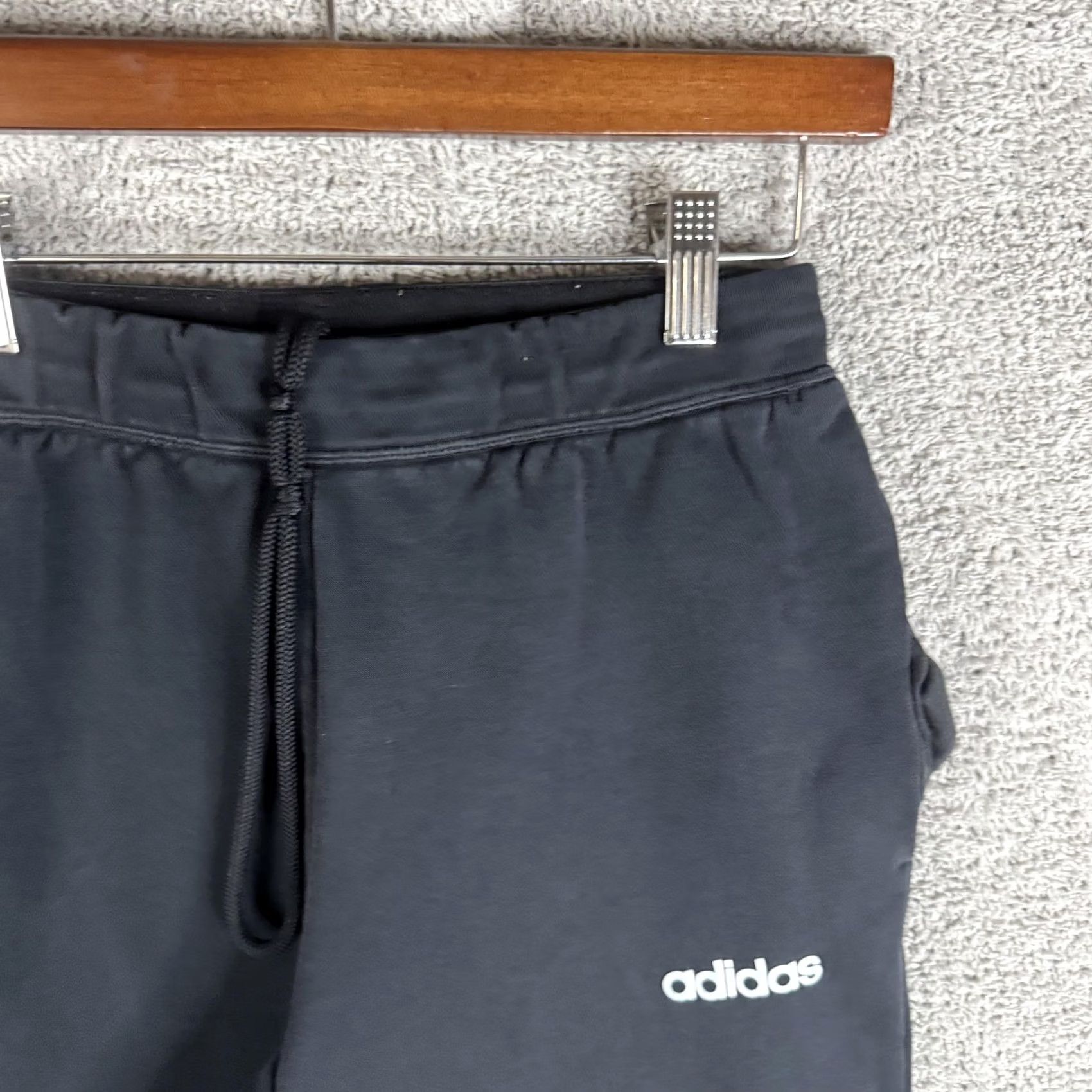 Adidas Adidas Sweatpants Mens Medium Black Fleece Jogger Elastic Waist Pockets Drawstring Slim Tapered Leg Clothing Pants Winter Casual Gym Training Womens? Size US 31 - 3 Thumbnail