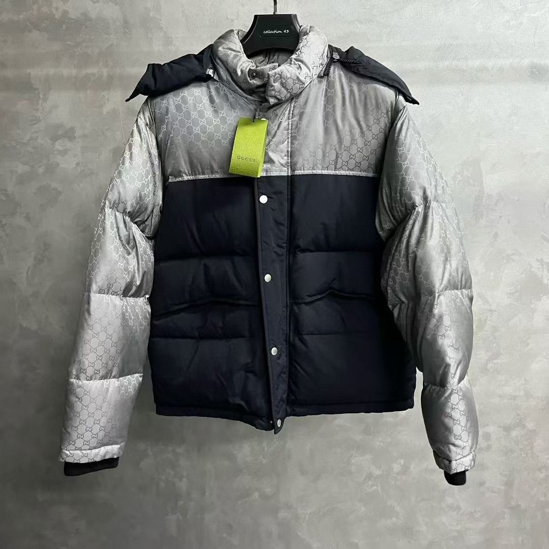 Gucci Gucci Retro Down Silver Heavy Coat l Men Size US L / EU 52-54 / 3 - 1 Thumbnail
