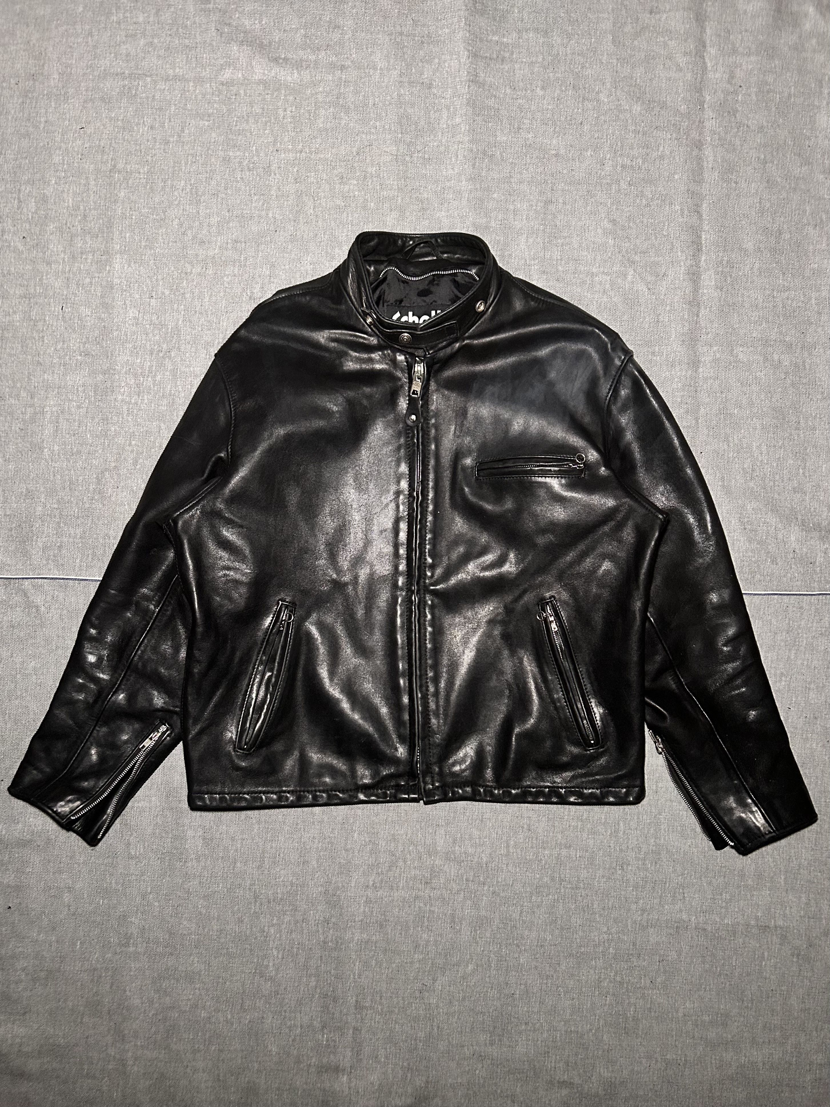 Schott Vintage Schott Café Racer 141 Jacket Size 44 Size US L / EU 52-54 / 3 - 3 Thumbnail