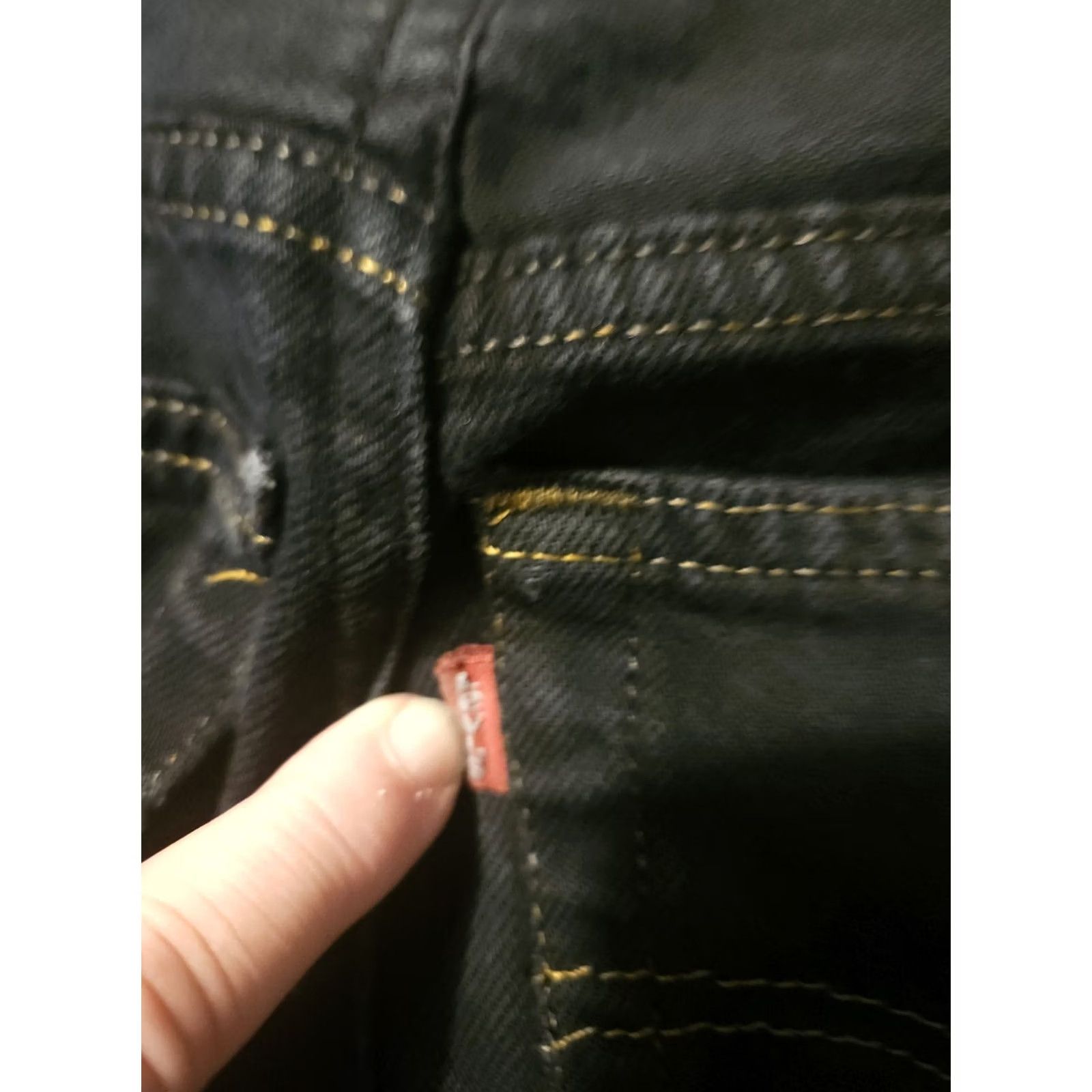 Levi's VINTAGE Levi's Skirt Womens 4 Denim High Rise Black Button Fly Pockets 501 UK 90s Bohemian Short Mini Mens? Size 27" / US 4 / IT 40 - 7 Thumbnail