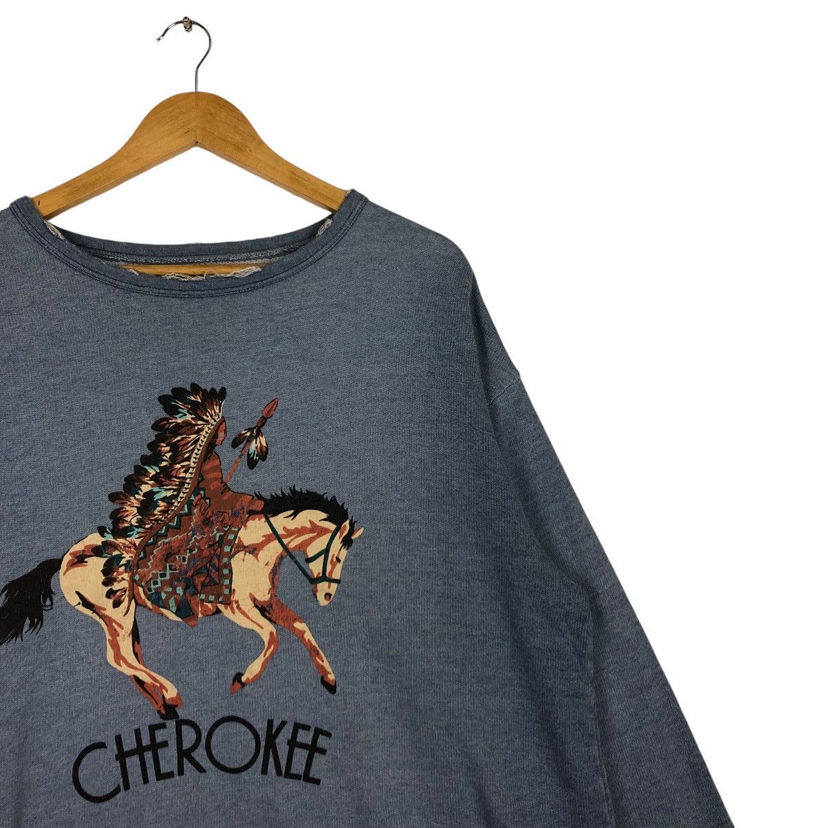 Japanese Brand × Vintage Vintage Cherokee Rare Sweatshirt Horses Rare Large Size US L / EU 52-54 / 3 - 5 Thumbnail