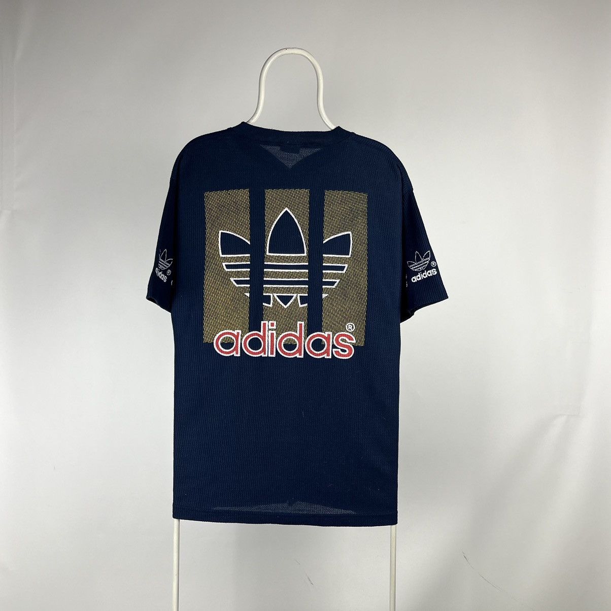 Adidas Vintage Adidas trefoil Tshirt 90s size XLarge Size US XL / EU 56 / 4 - 1 Thumbnail