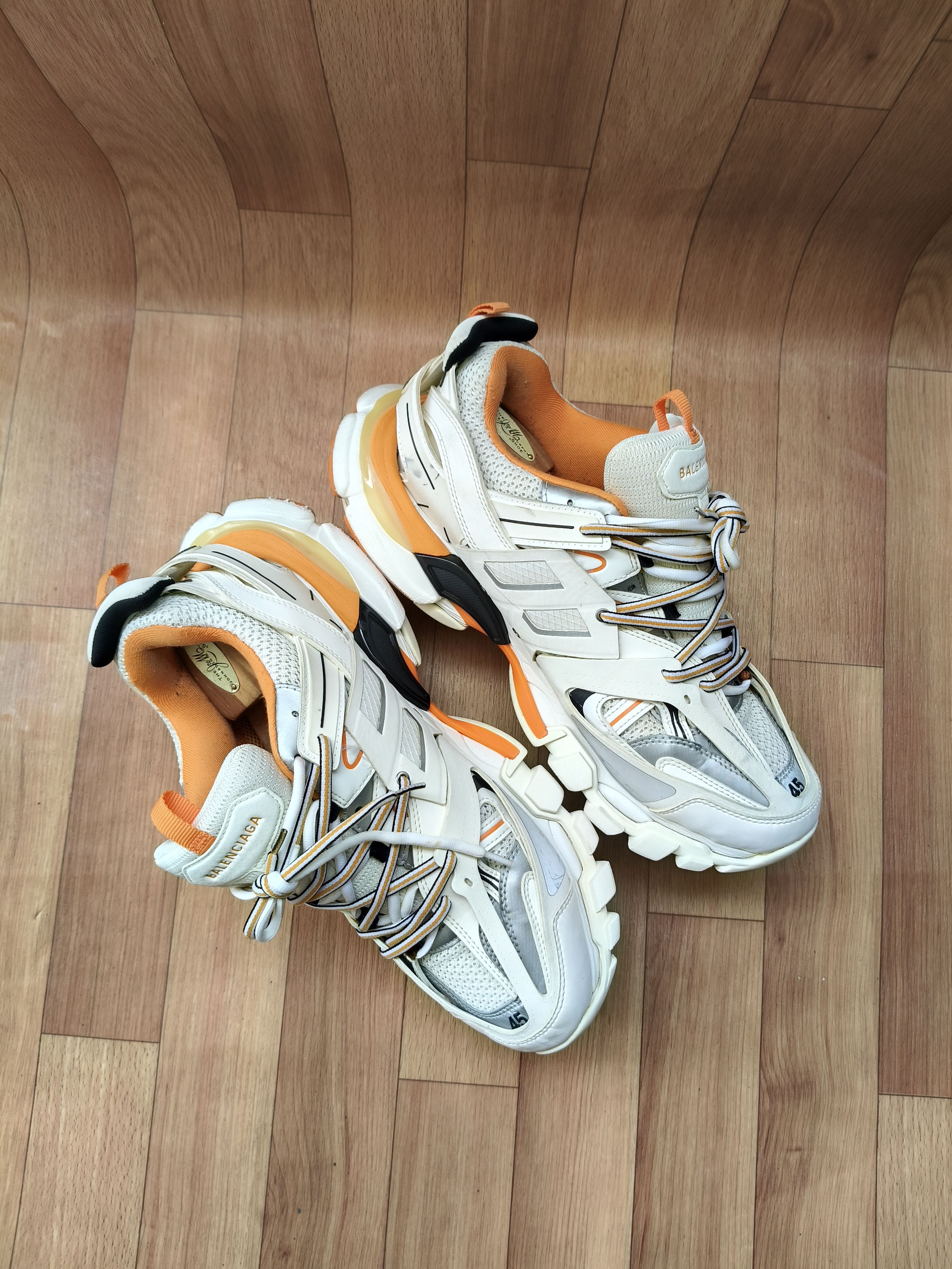 Balenciaga 💥 BALENCIAGA TRACK ORANGE Size US 12.5 / EU 45-46 - 8 Thumbnail