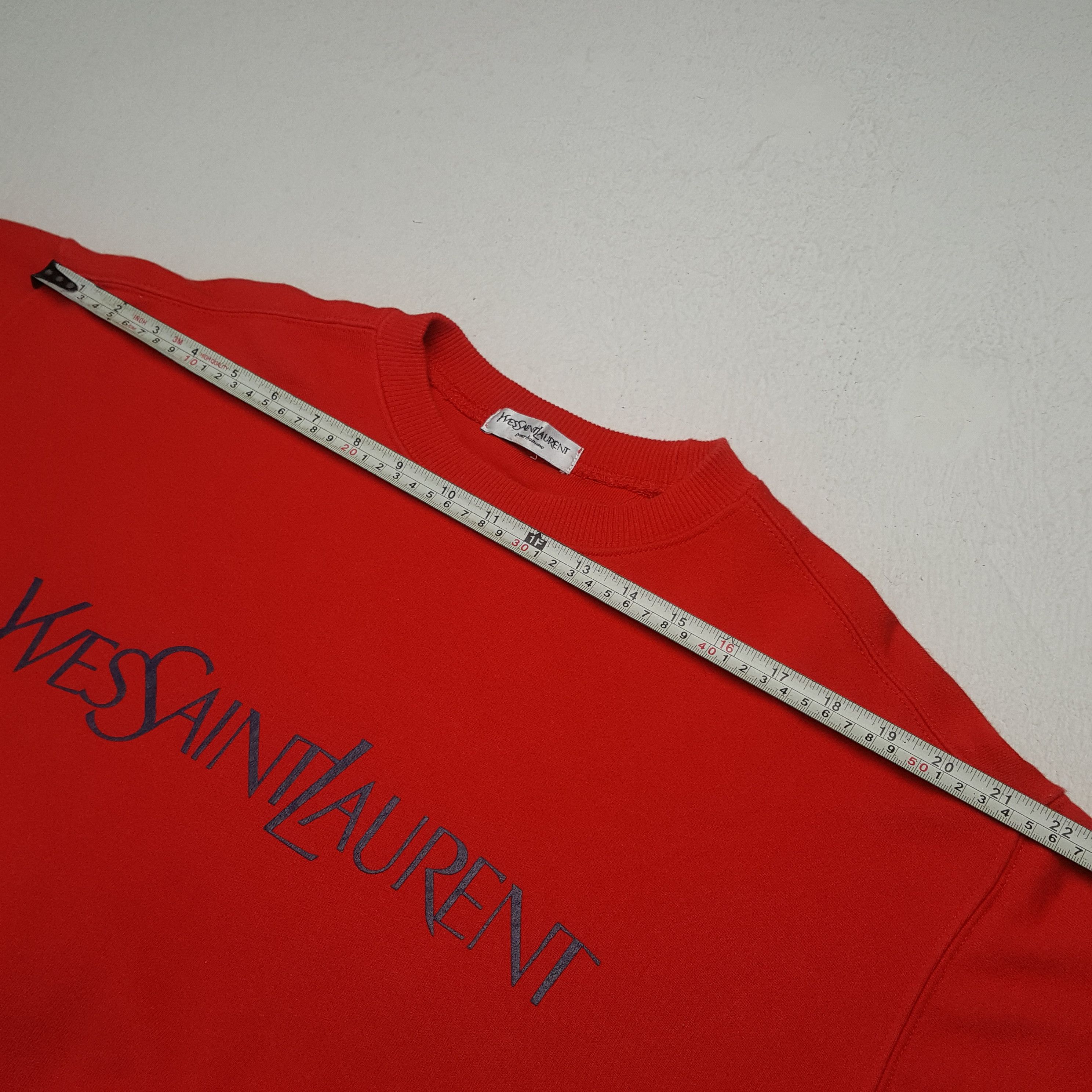Yves Saint Laurent YVES SAINT LAURENT Fashion Spellout Sweatshirt C293N5 Size US L / EU 52-54 / 3 - 5 Thumbnail