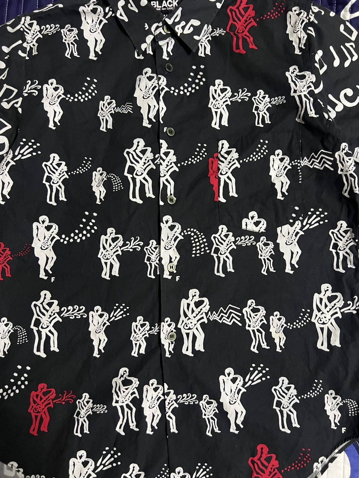 Comme des Garcons Black BLACK COMME des GARÇONS Short Sleeve Shirt Button Up Size US M / EU 48-50 / 2 - 12 Thumbnail