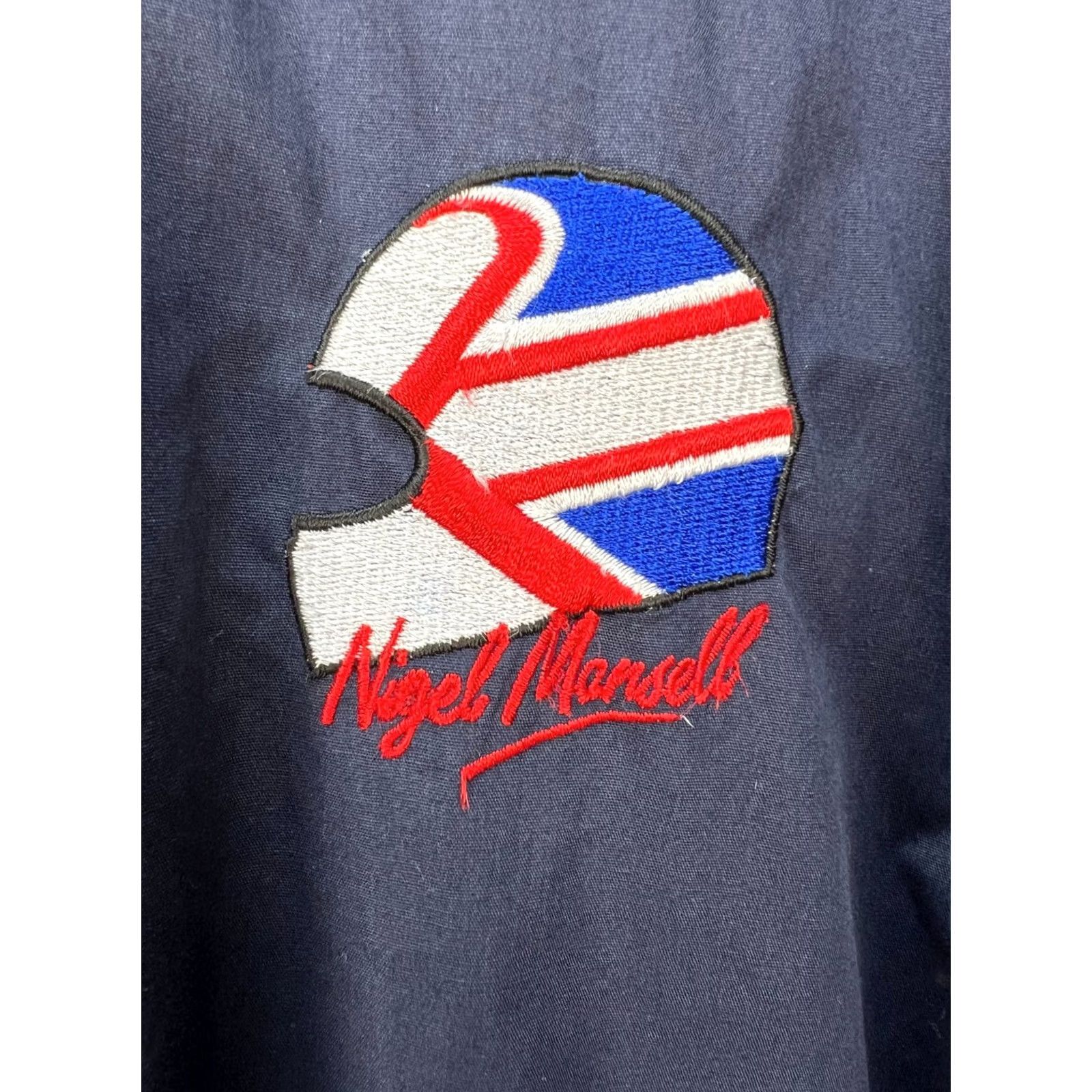 Vintage Nigel Mansell Collection Bomber Jacket Vintage Men L Blue Red 90s Bomber Jacket Size US L / EU 52-54 / 3 - 5 Thumbnail
