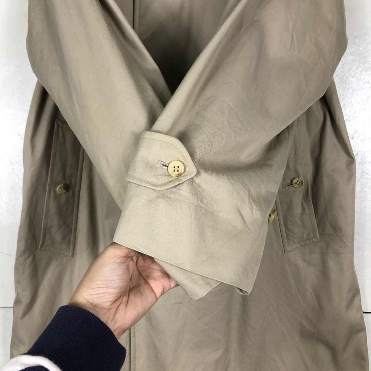 Burberry 🔥VINTAGE BURBERRYS TRENCH COATS LONG JACKET NOVA CHECK Size US M / EU 48-50 / 2 - 16 Thumbnail