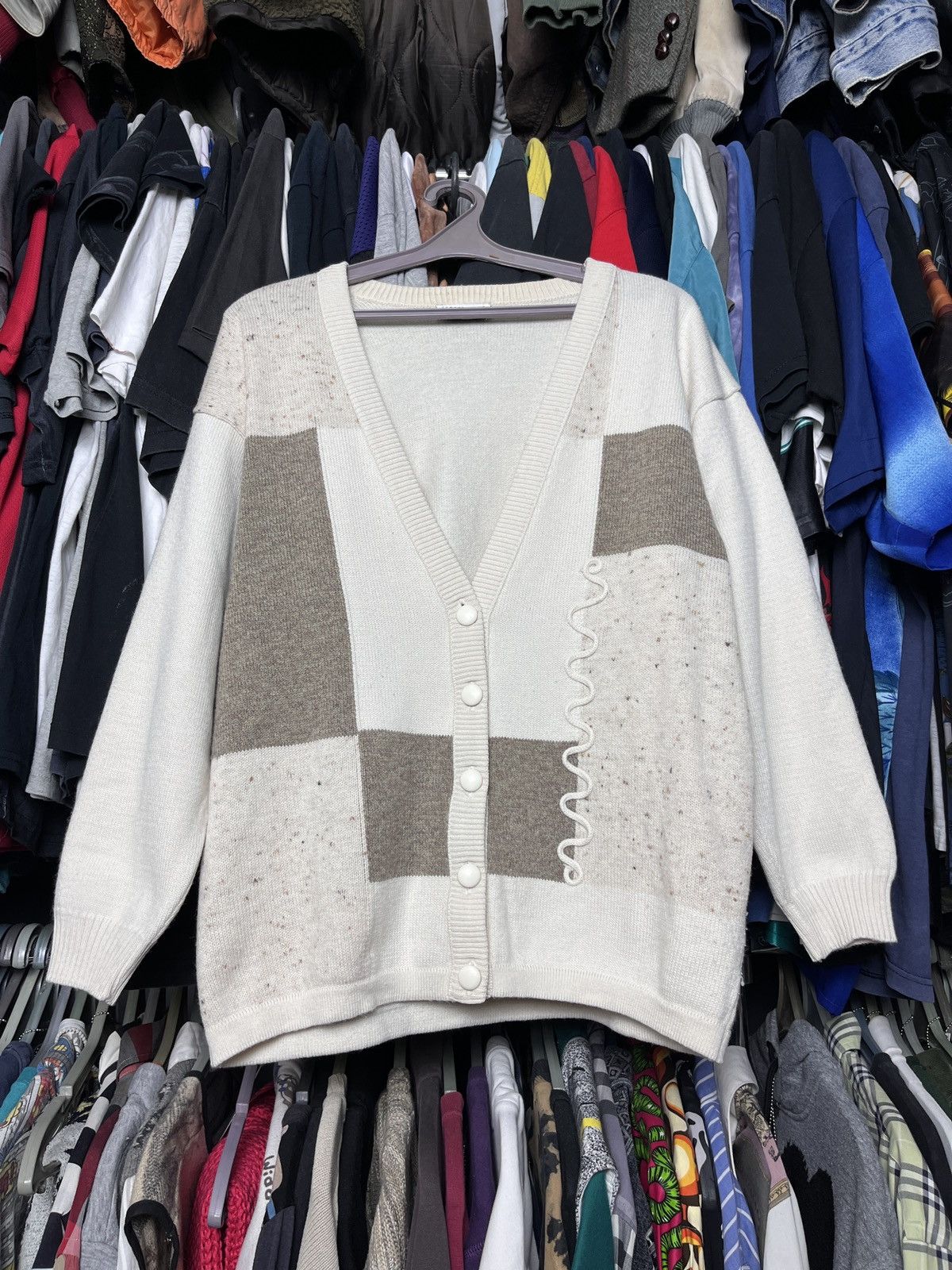 Vintage 1990s AMAZING BEAUTIFUL VINTAGE CARDIGAN - 1339 Size US M / EU 48-50 / 2 - 1 Thumbnail