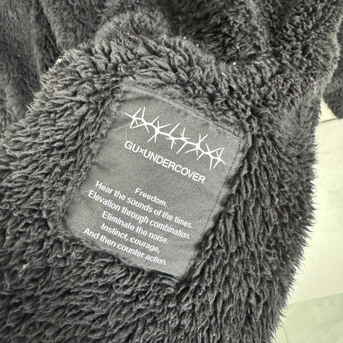 GU Undercover Gu faux fur Fleece button cadigan 🔥SHIP WITH DHL Size US M / EU 48-50 / 2 - 9 Thumbnail