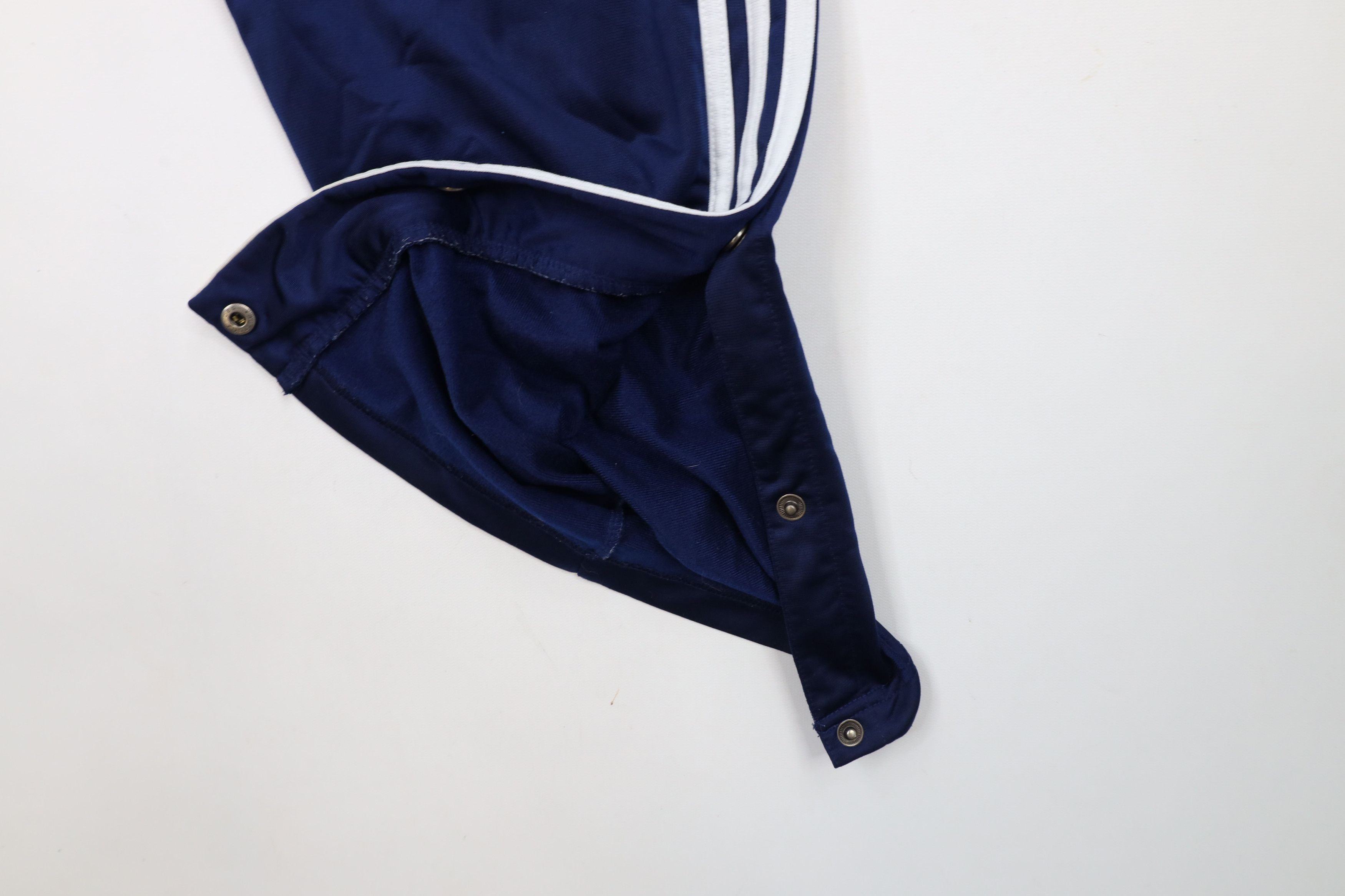 Adidas × Vintage Vintage 90s Adidas Spell Out Wide Leg Tearaway Pants Blue Size US 32 / EU 48 - 6 Thumbnail