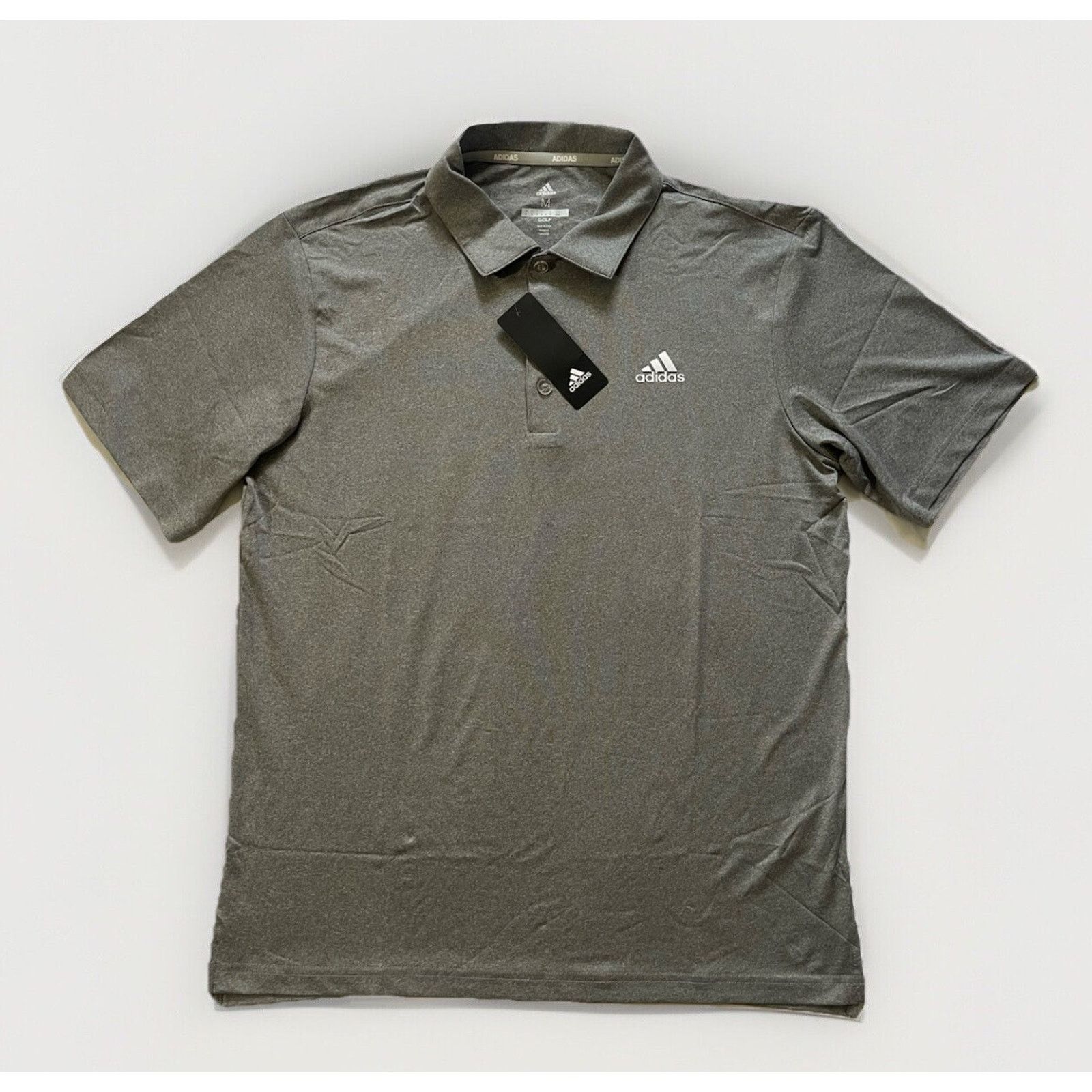 Adidas NEW Adidas Golf Men M Heather Gray Performance Polo Shirt Size US M / EU 48-50 / 2 - 1 Thumbnail