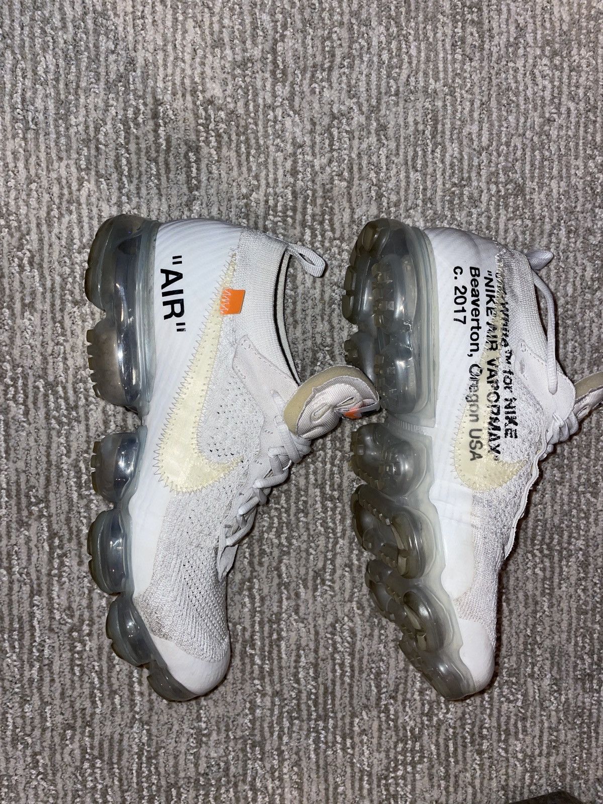 image of Nike x Off White Vapormax Size 10 Shoes, Men's
