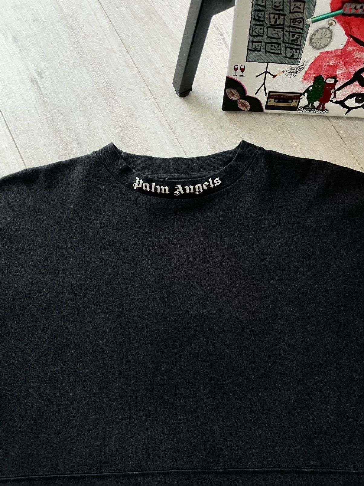 Palm Angels Palm Angels Black T-Shirt Big Logo Size US M / EU 48-50 / 2 - 4 Thumbnail