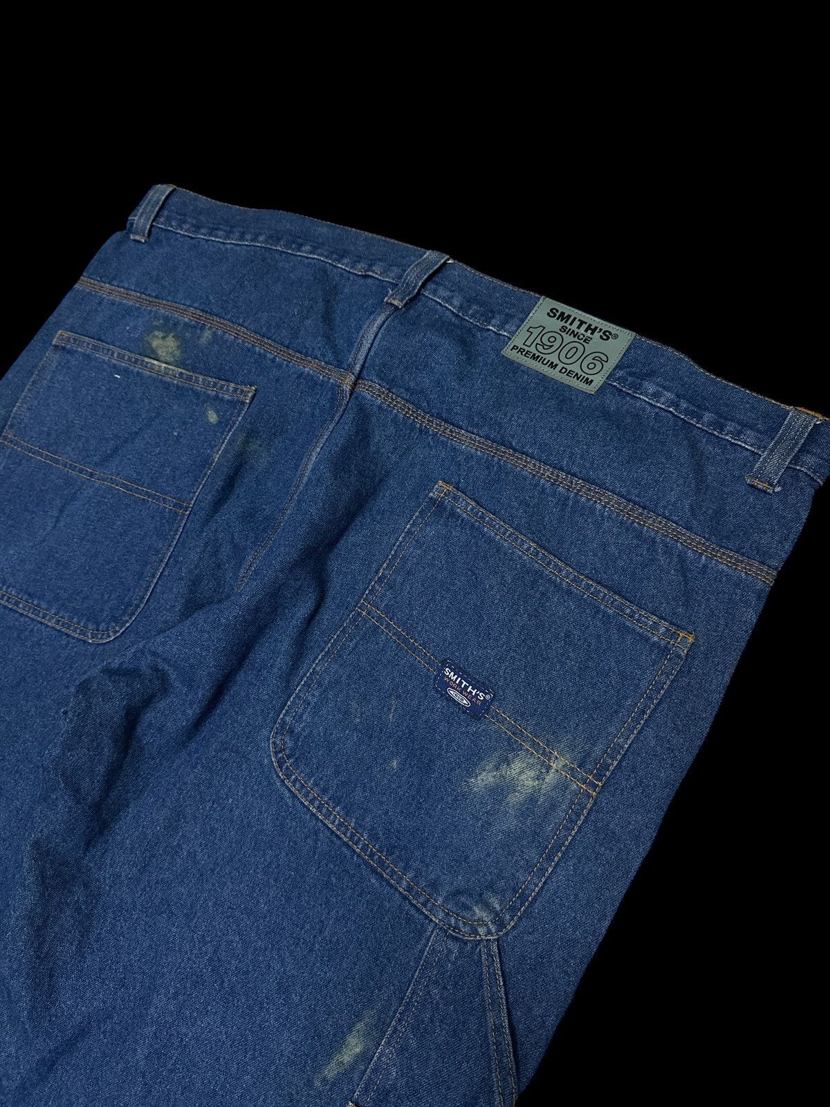 Vintage Oversize Smith's 💥 Short Denim Workwear💥 Size US 44 / EU 60 - 3 Thumbnail
