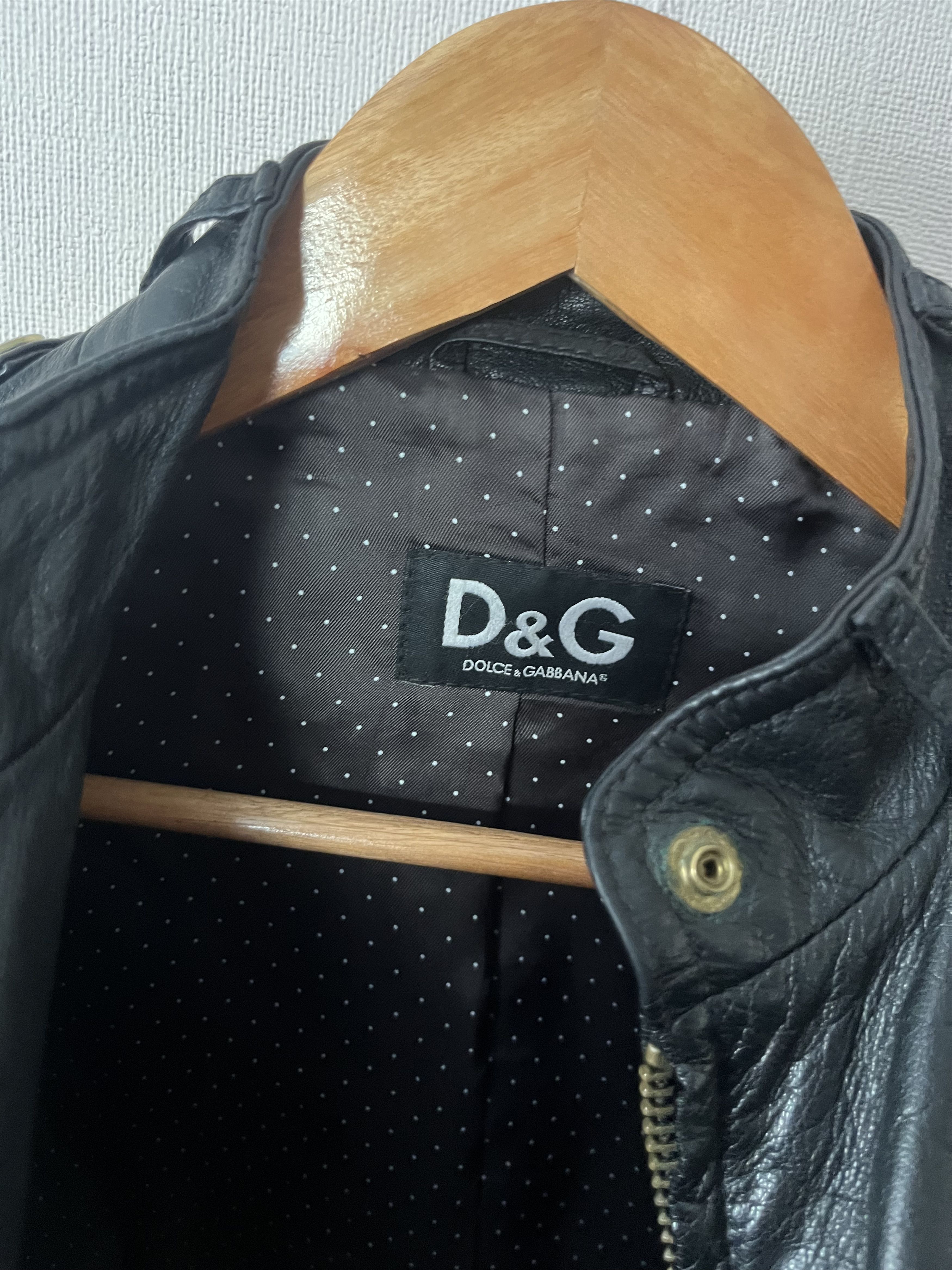 Dolce & Gabbana Vintage Dolce & Gabbana Black Biker Leather Jacket Size 40 Size S / US 4 / IT 40 - 7 Thumbnail