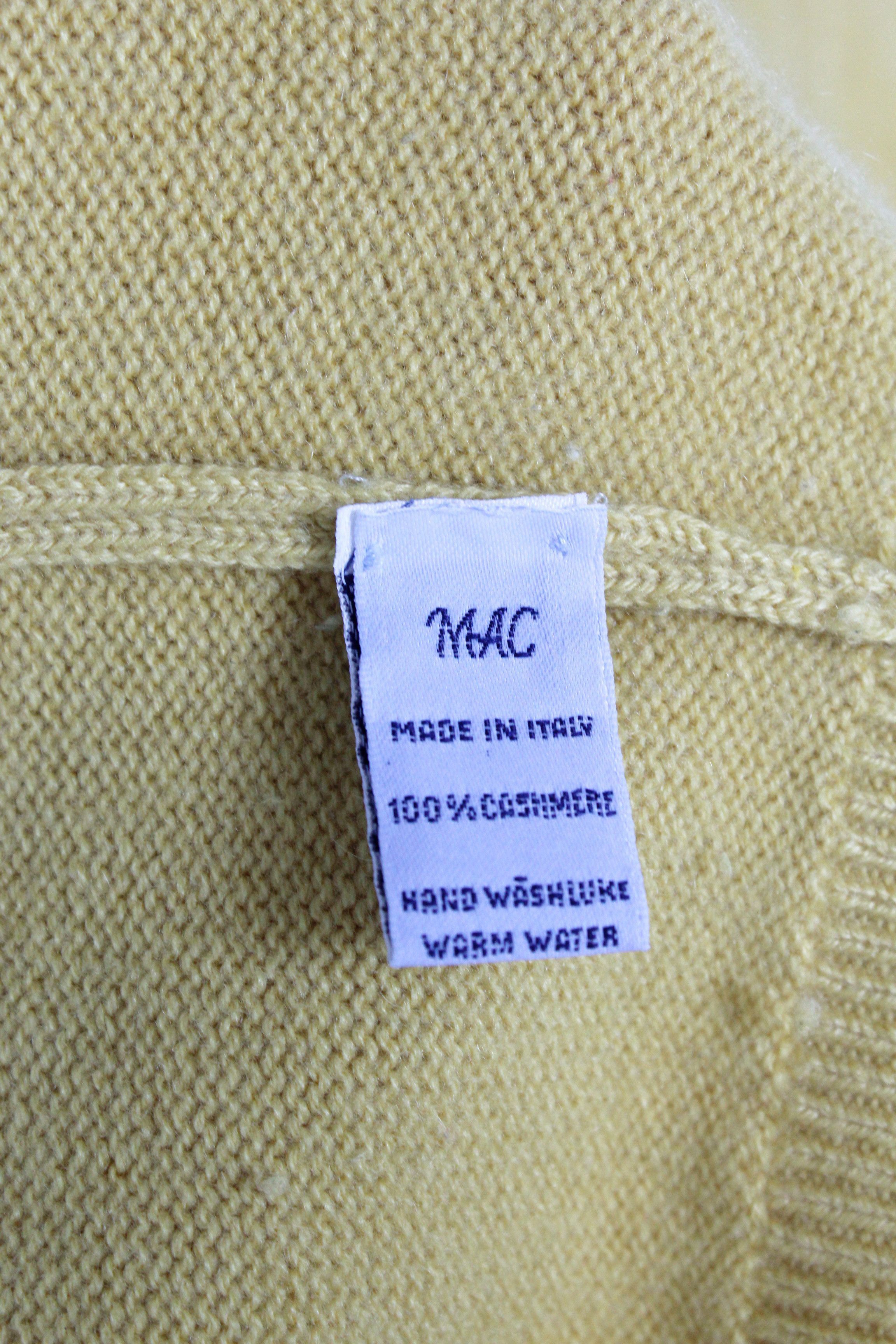 Malo Vintage Malo Cashmere Yellow Sweater 54 Size US XL / EU 56 / 4 - 8 Thumbnail