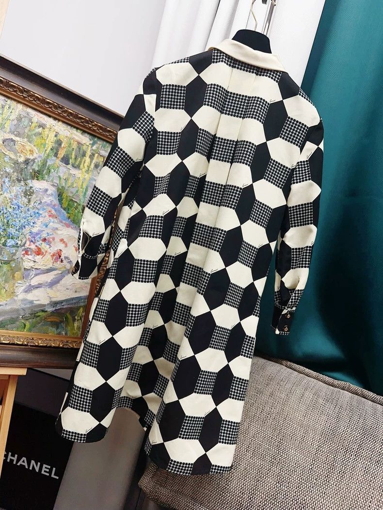 Gucci Gucci Black and White Checkered Dress-2506 Size M / US 6-8 / IT 42-44 - 8 Thumbnail