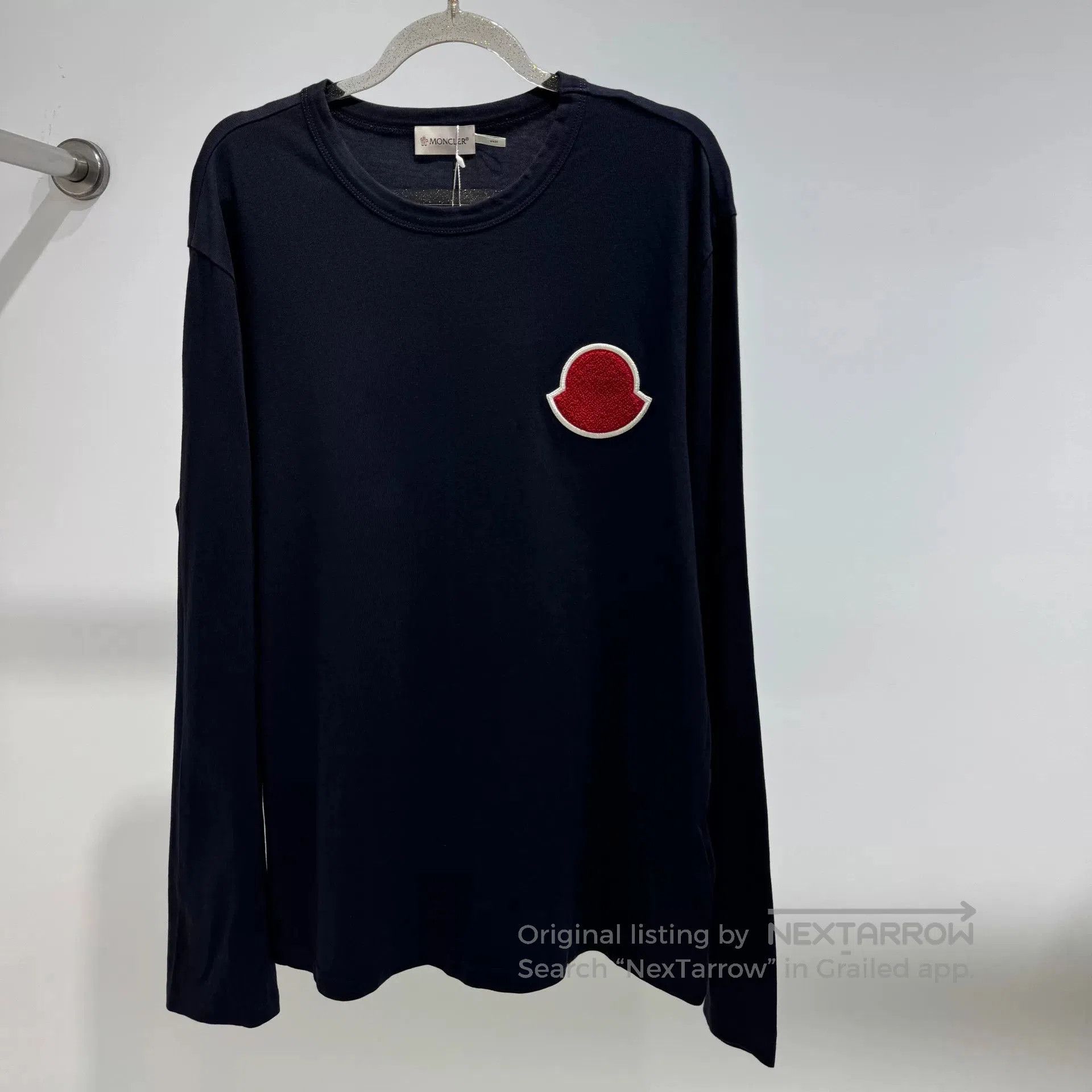 Moncler Moncler Flocked Large Logo Long Sleeve. Size US L / EU 52-54 / 3 - 1 Thumbnail