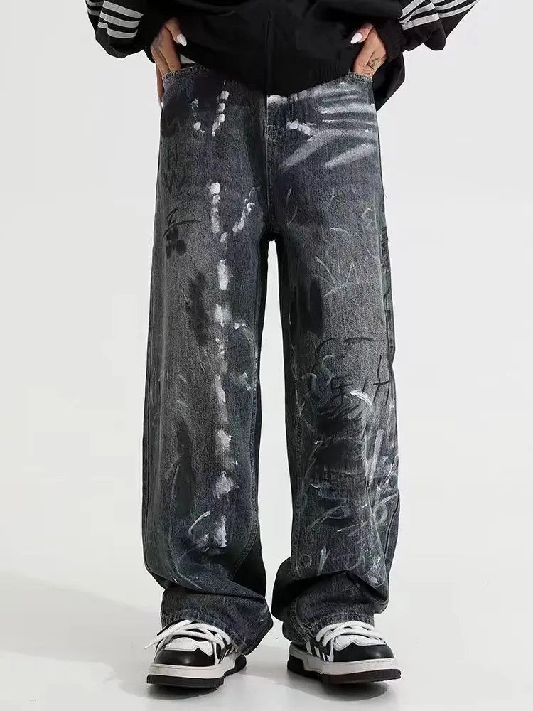 Designer × Japanese Brand Vintage Loose Streetwear Hip Hop Casual Pants Size US 33 - 1 Thumbnail