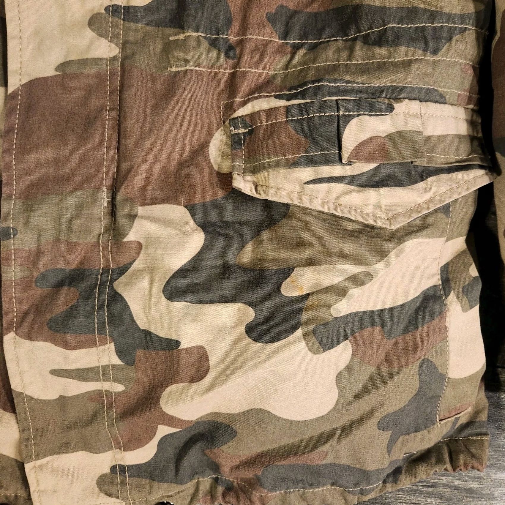 Vintage Brandit Camo Jacket M-65 Giant Mens Medium Field Sherpa Lined Military Utility Shirt Size US M / EU 48-50 / 2 - 2 Thumbnail