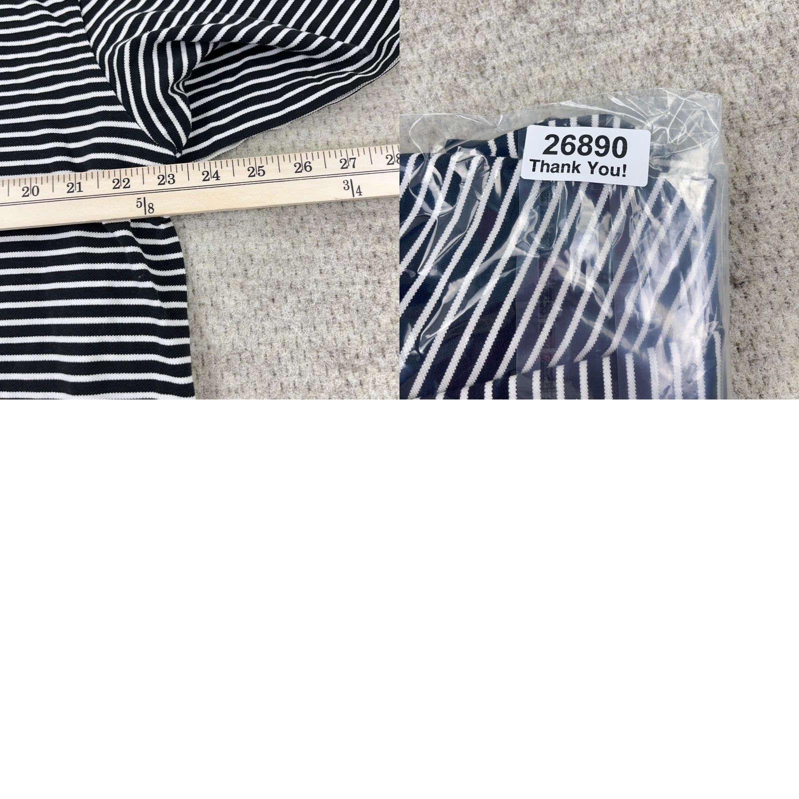 Ralph Lauren Polo Golf Shirt Men XL Black Striped Embroidered Logo Short Sleeve Classic Sports Wide Fit Regular Mens Size US XL / EU 56 / 4 - 9 Thumbnail