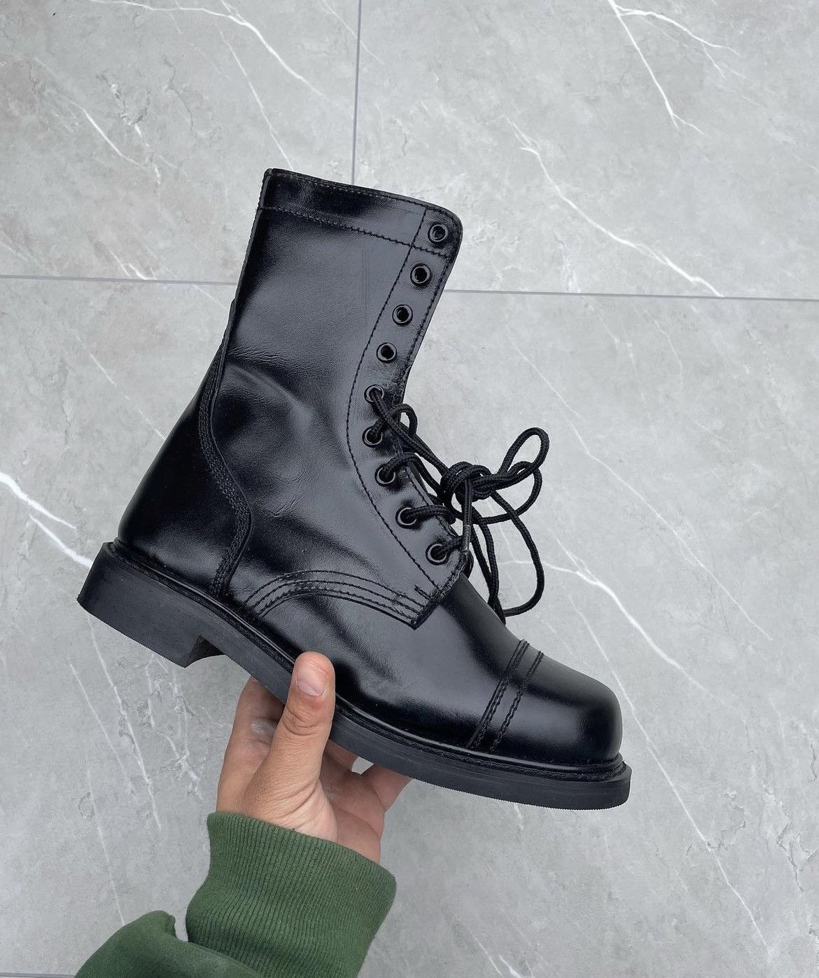 Vintage Vintage Military Black Leather Combat Boots Size US 10 / EU 43 - 10 Thumbnail