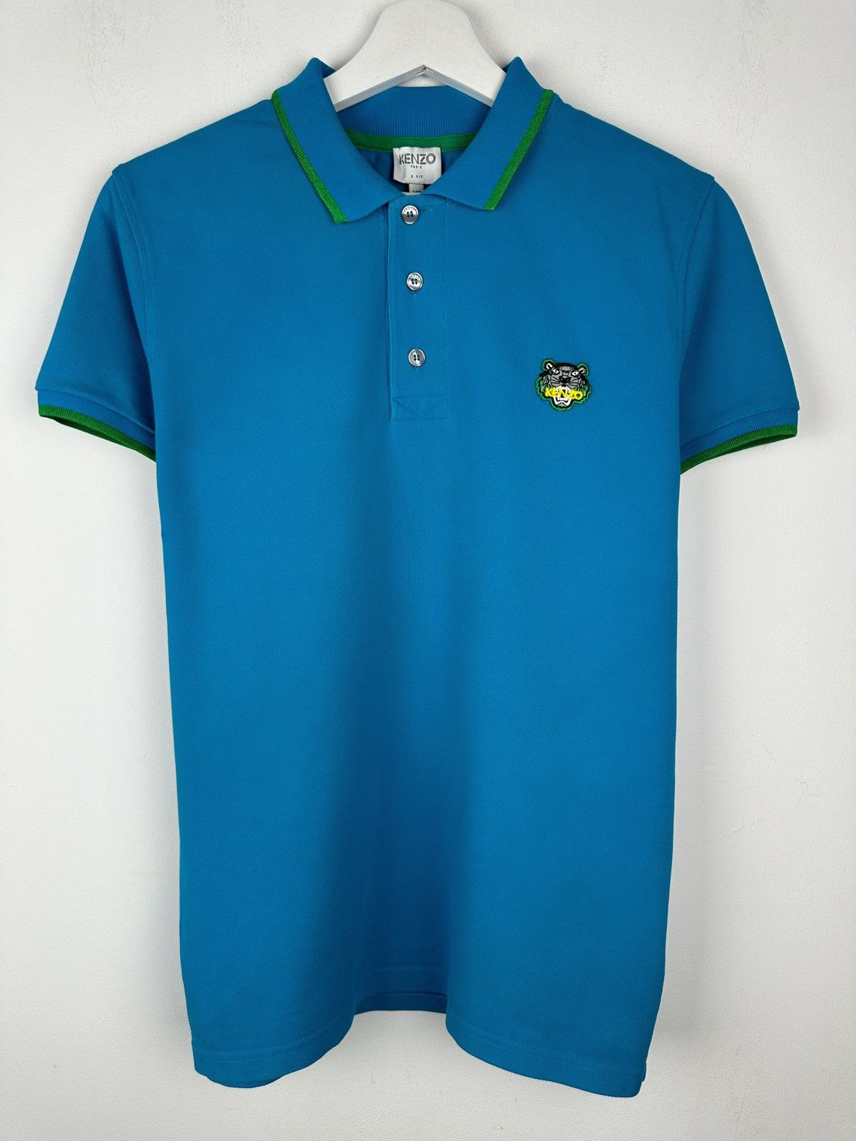 Kenzo Kenzo Paris Tiger Logo Polo Shirt Size US S / EU 44-46 / 1 - 1 Thumbnail