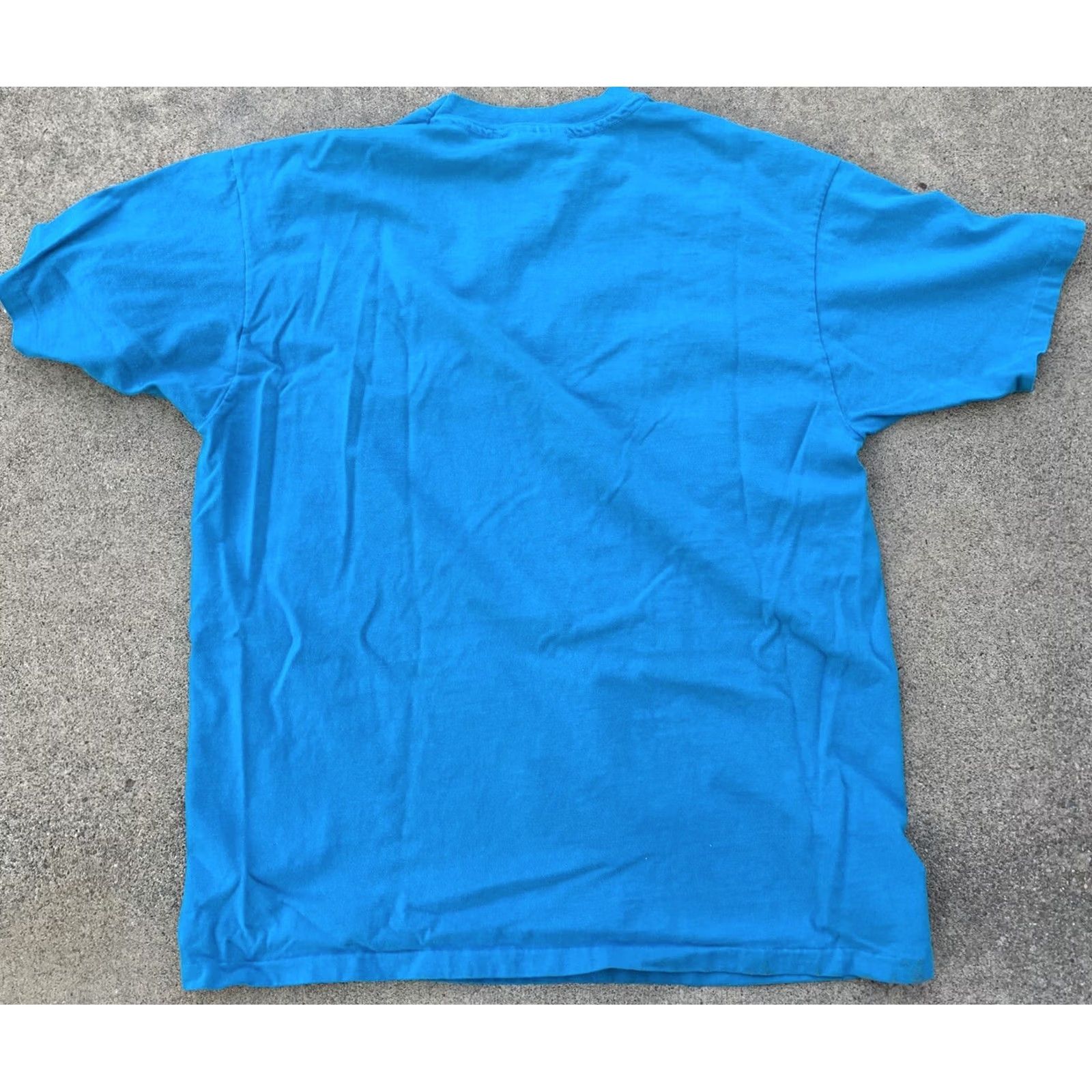 Hanes VINTAGE Hanes Beefy-T Collins Lake T Shirt 1987 100% Cotton XL Blue Graphic Tee Mens Size US XL / EU 56 / 4 - 6 Thumbnail